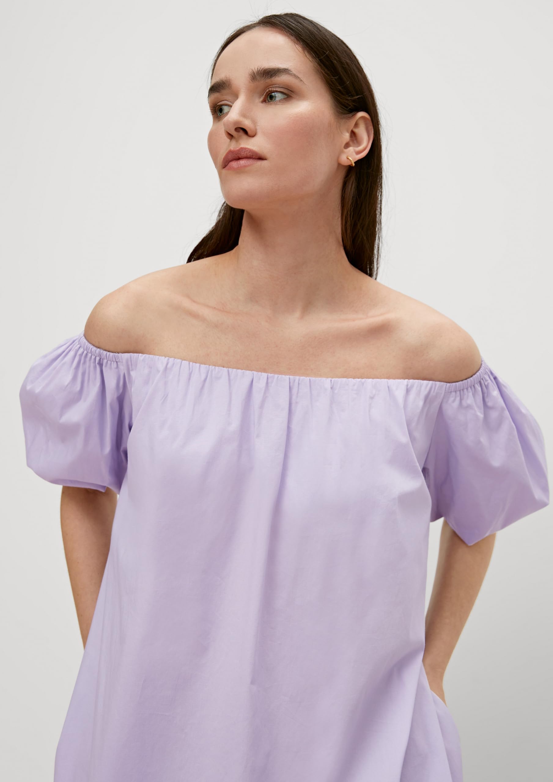 comma-kleid-mit-raffung-damen-kleid-gr-40-rosa image 3