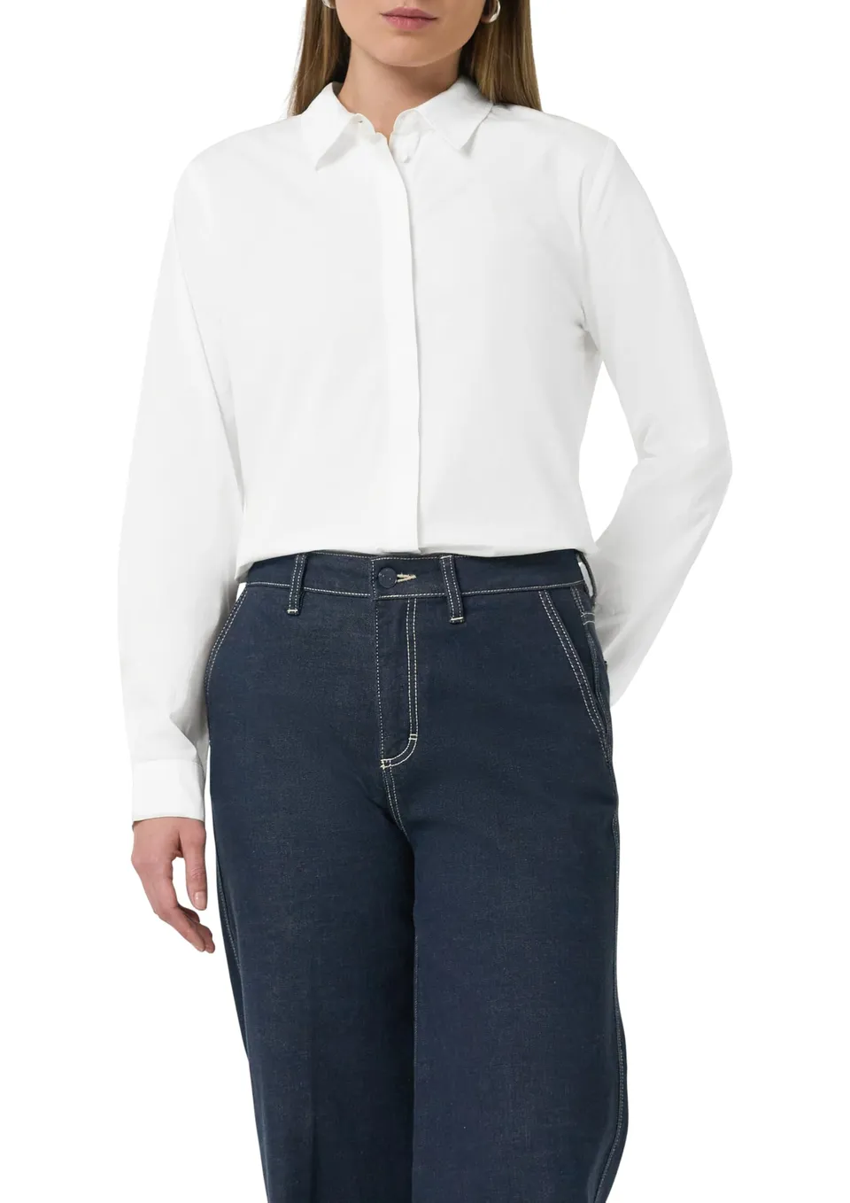 comma-blouses-hemdbluse-raff-detail-36-wei image 1