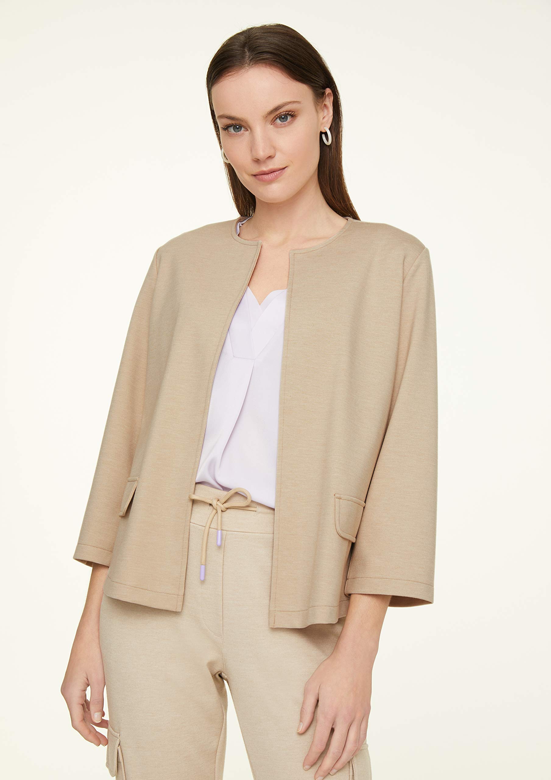 comma-damen-blazerjacke-sand-melange-clean image 4