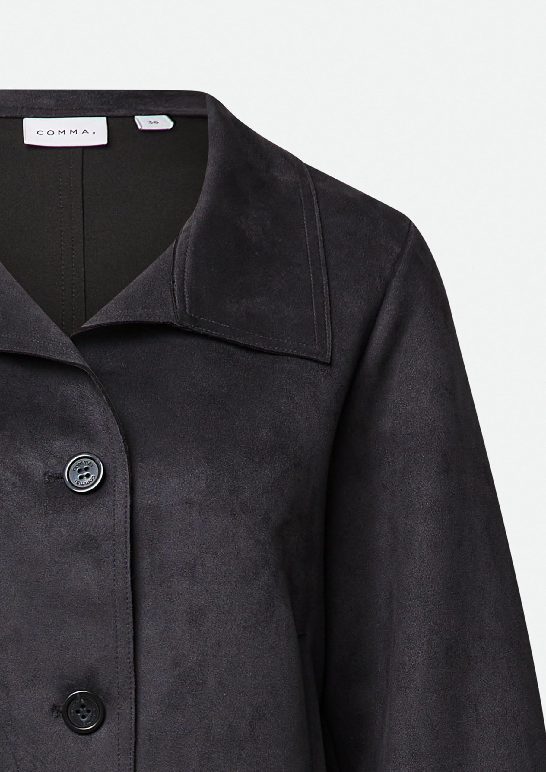 comma-jacke-damen-velourslederoptik-kurz-gr-34 image 7