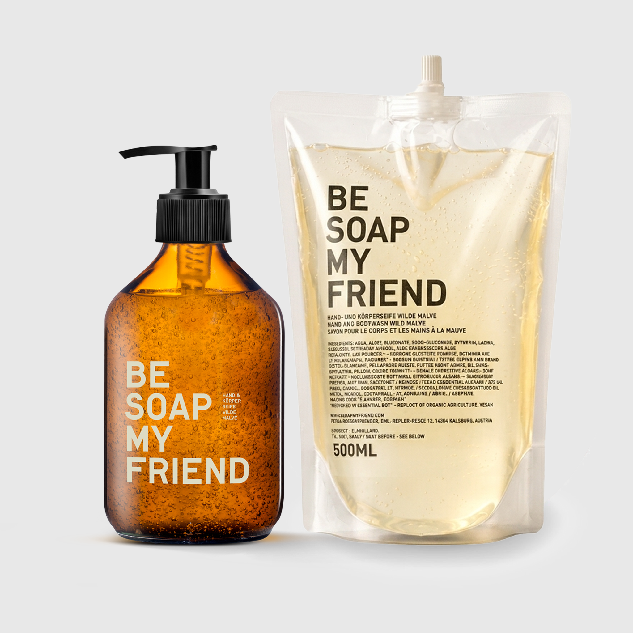 be-my-friend-bundle-seifenset-soap-300ml-refill-500ml-malve image 1