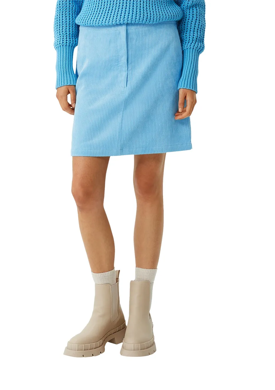 comma-skirts-rock-cord-hellblau-gr-38-taschen image 1
