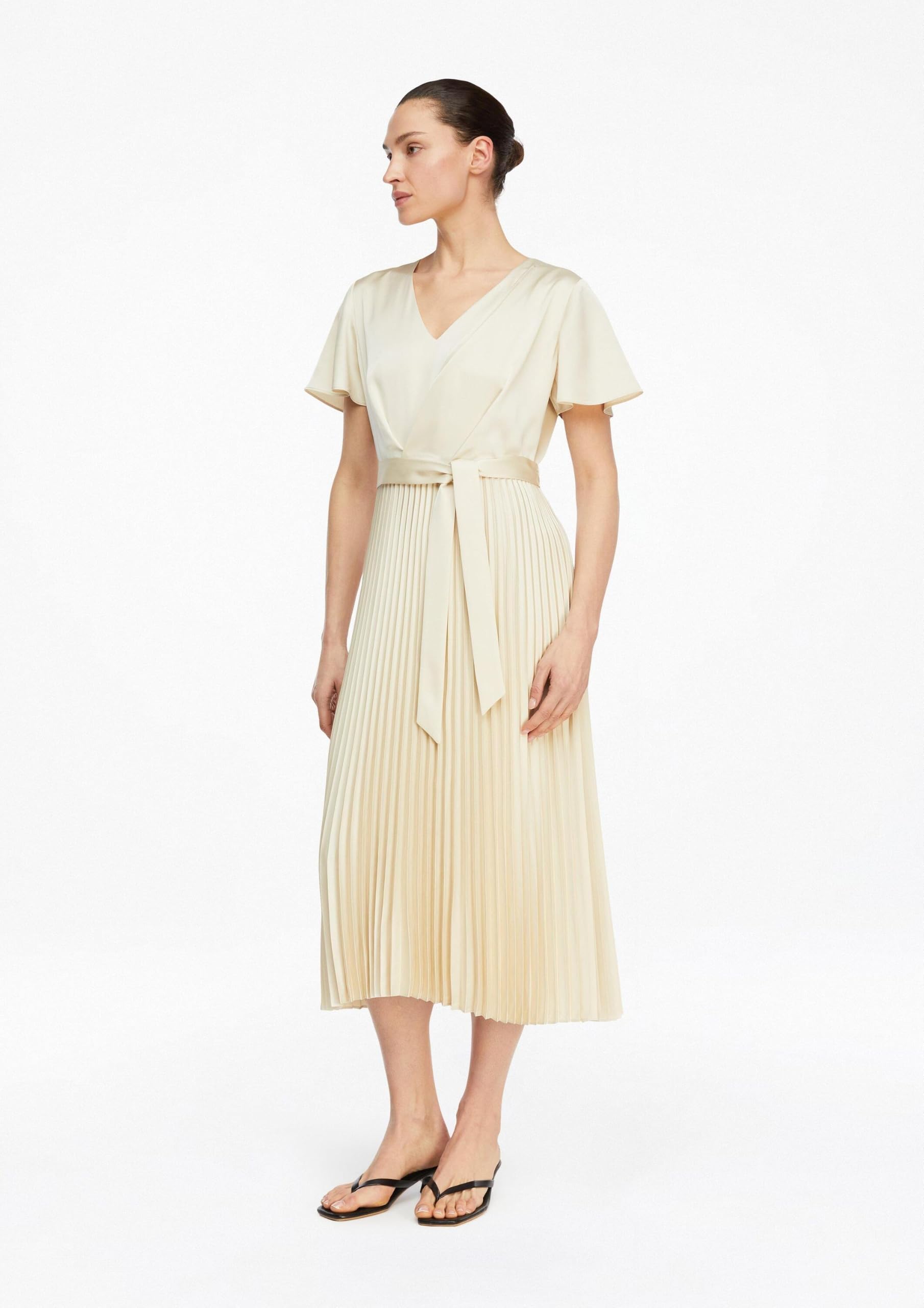 comma-dresses-satinkleid-plisseerock-gr-36-damenkleid image 6