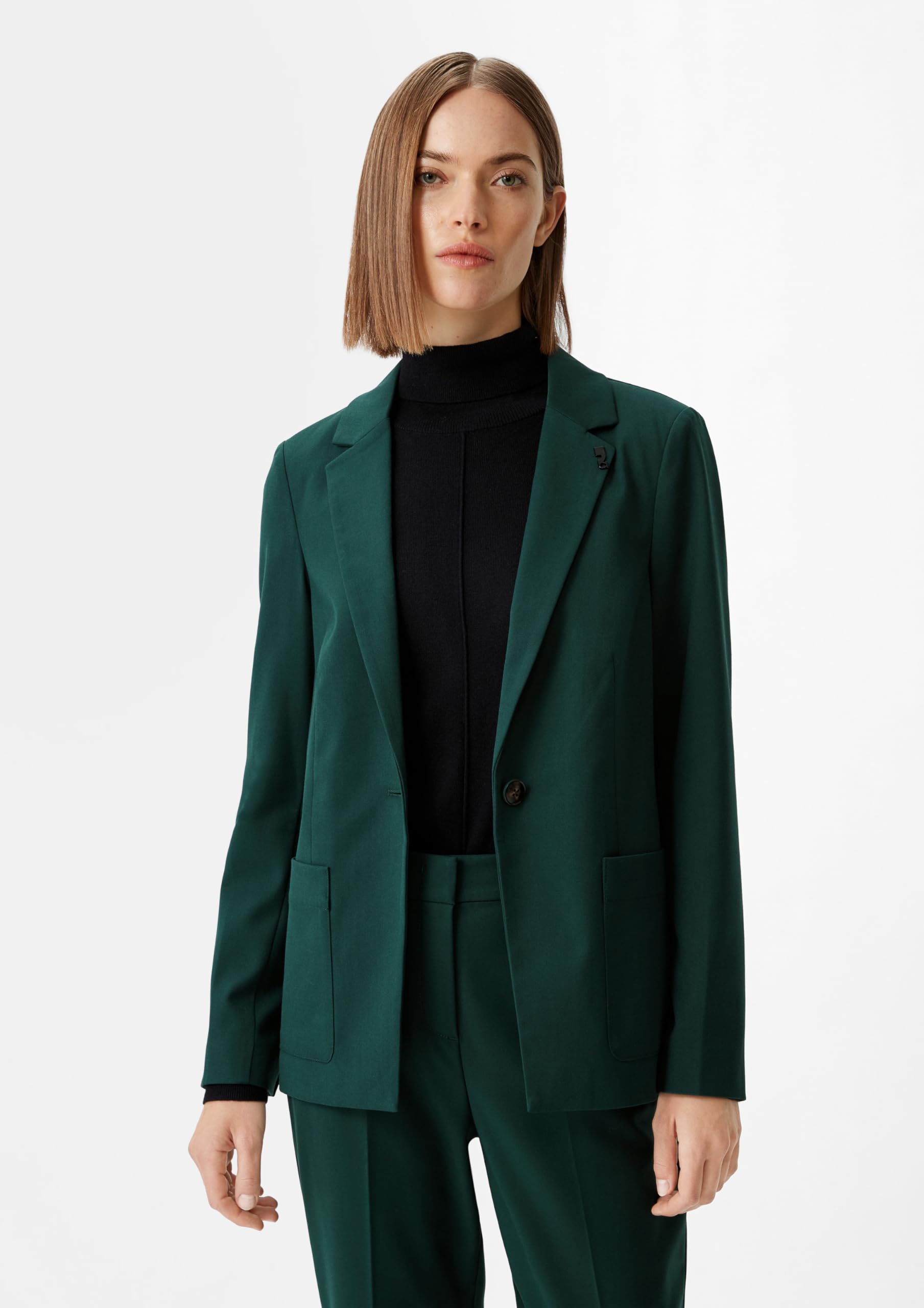 comma-taillierter-blazer-twill-stretch-damen image 6