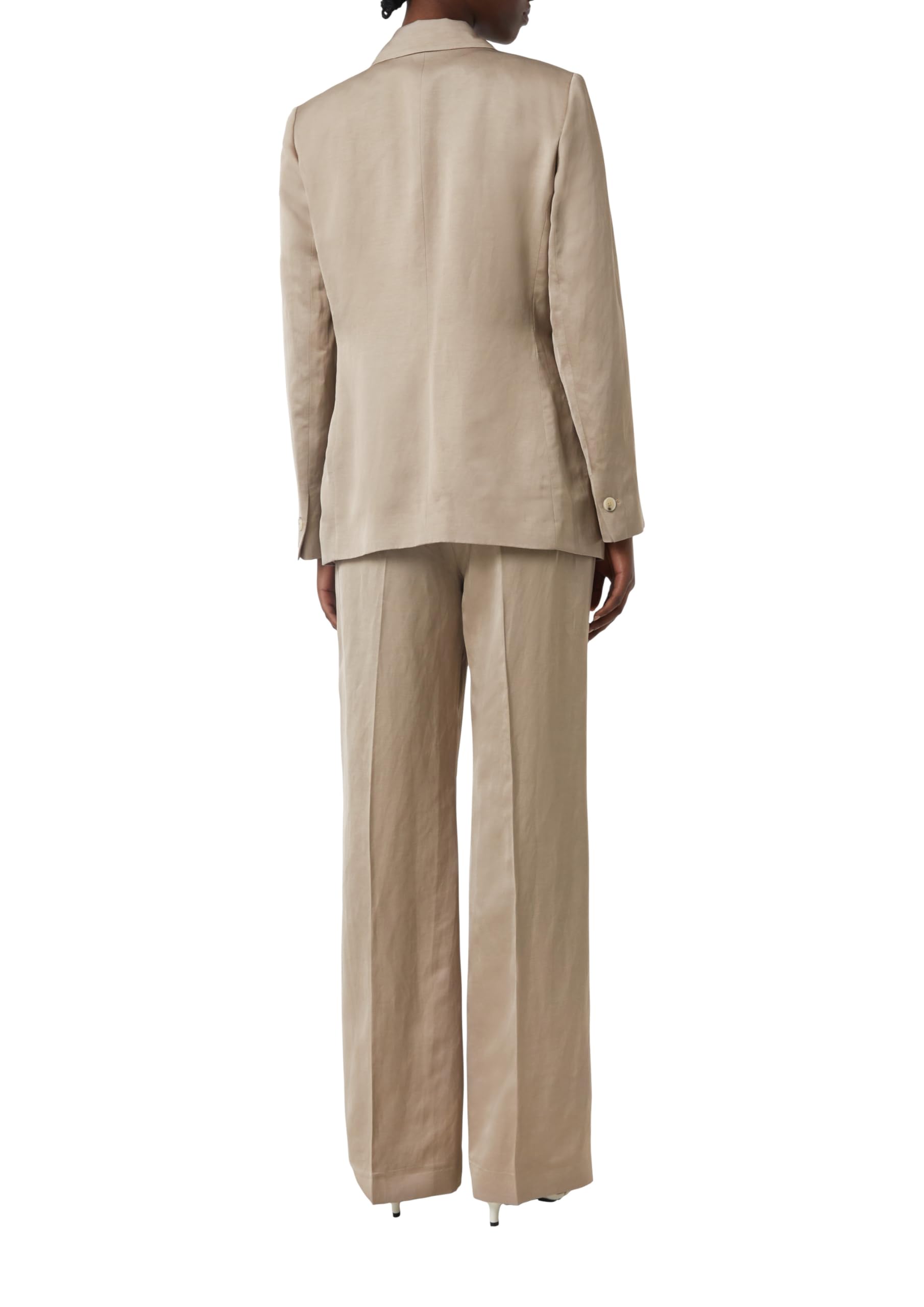 comma-satin-blazer-leinenmix-blazer-mit-reverskragen image 2