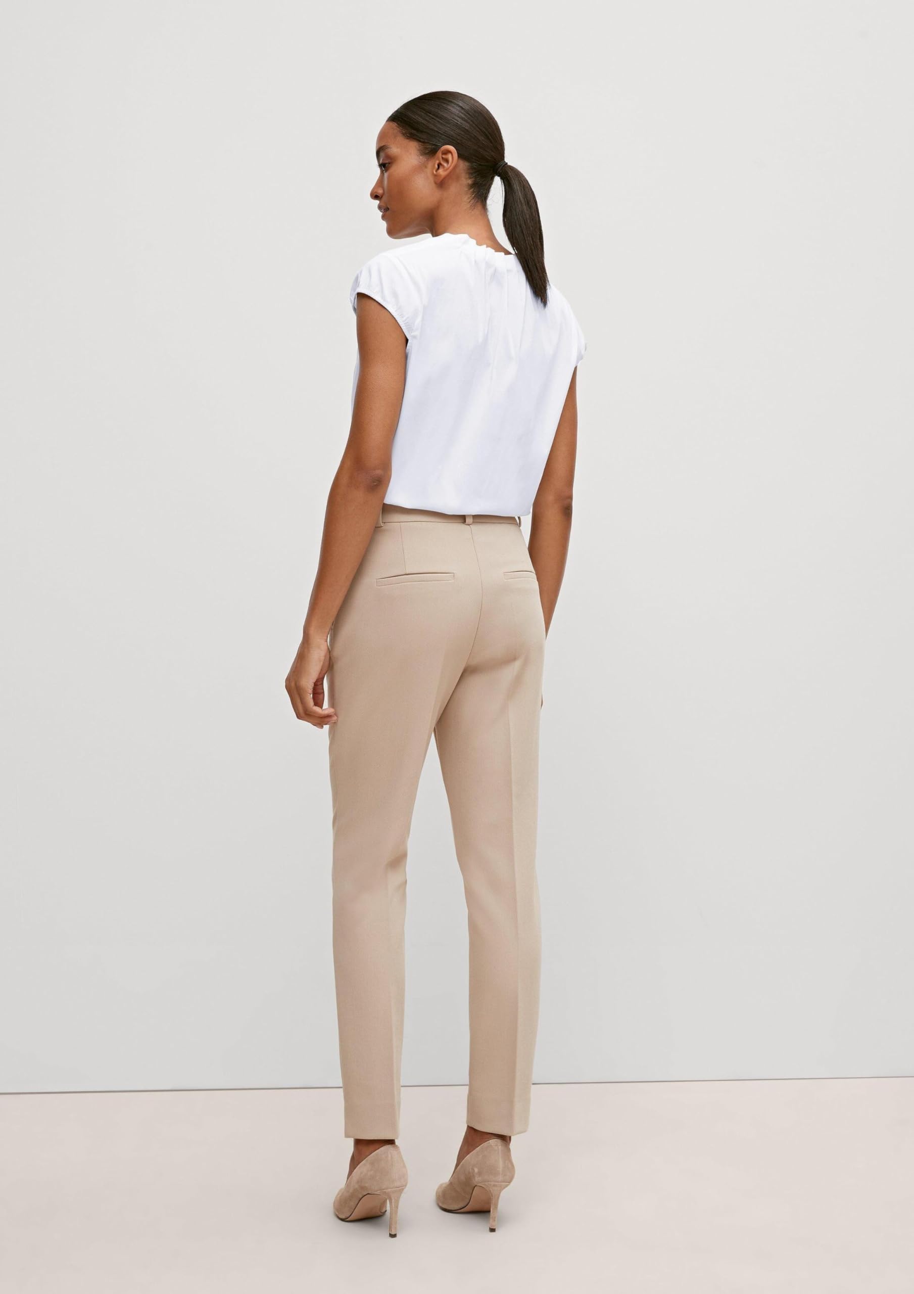 comma-blouses-kurzarm-bluse-wei-gr-40-business image 3