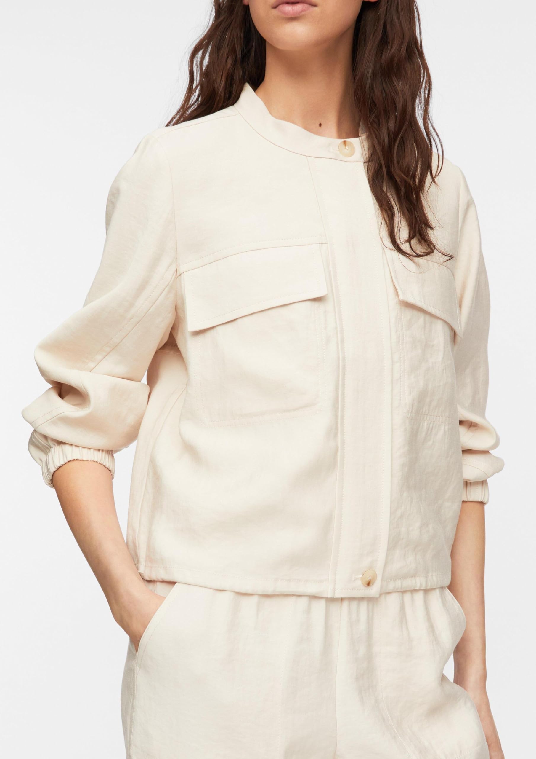 comma-indoor-jacke-boxy-fit-blouson-mit-cargotaschen image 5