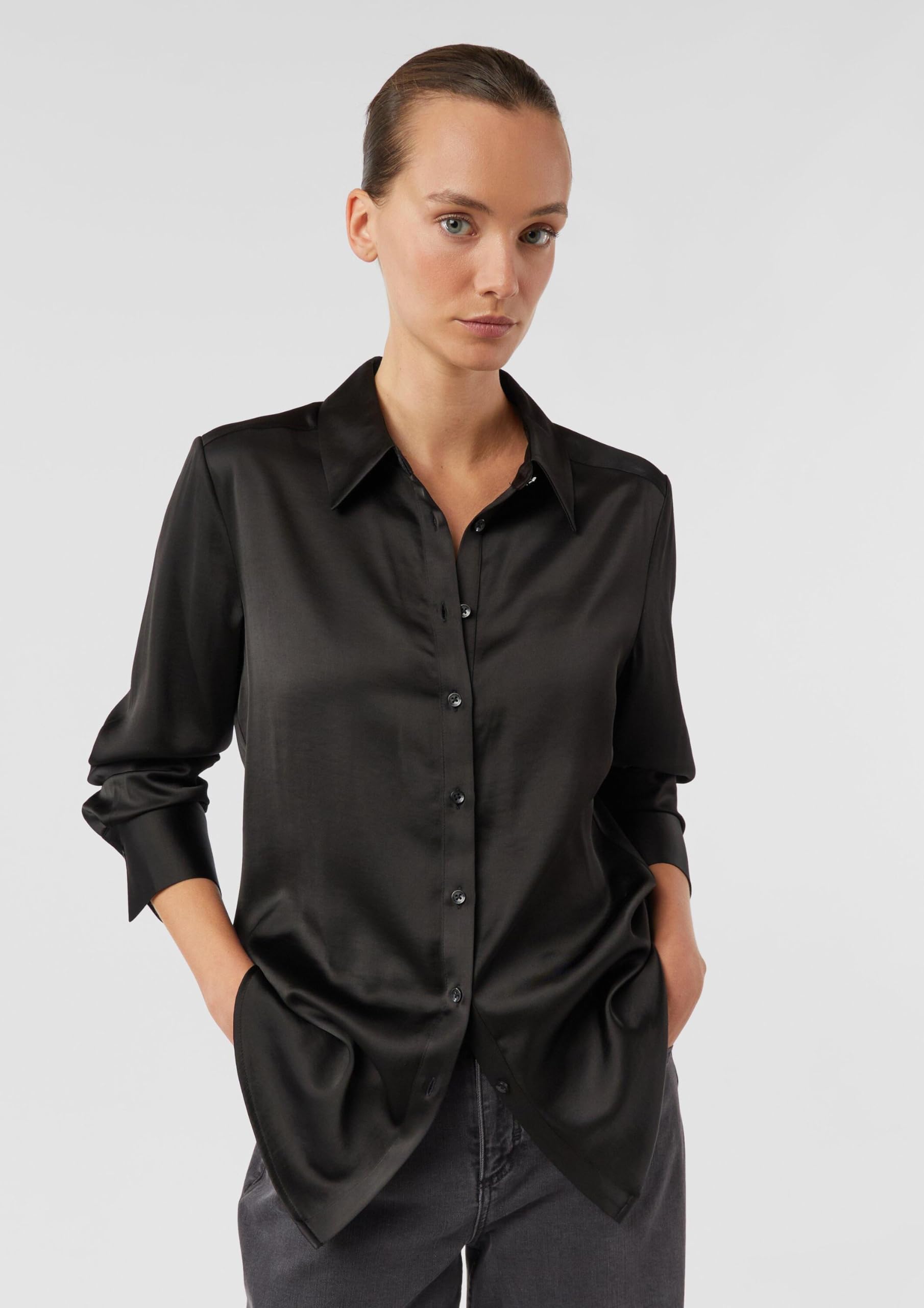 comma-blouses-2175632-satinbluse-gr-42-langarm image 7