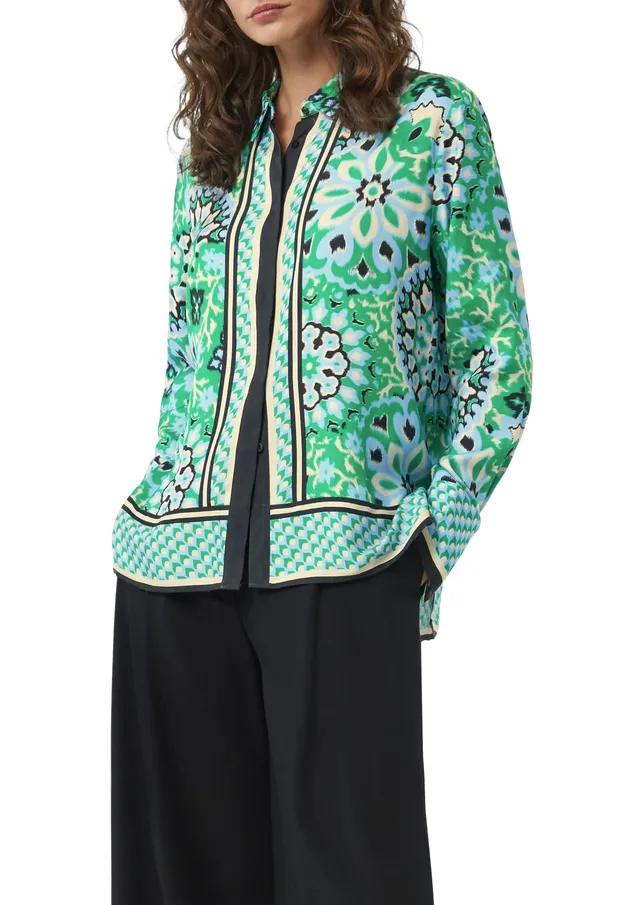 comma-blouses-hemdbluse-langarm-gr-44-abstrakt-gemustert image 1