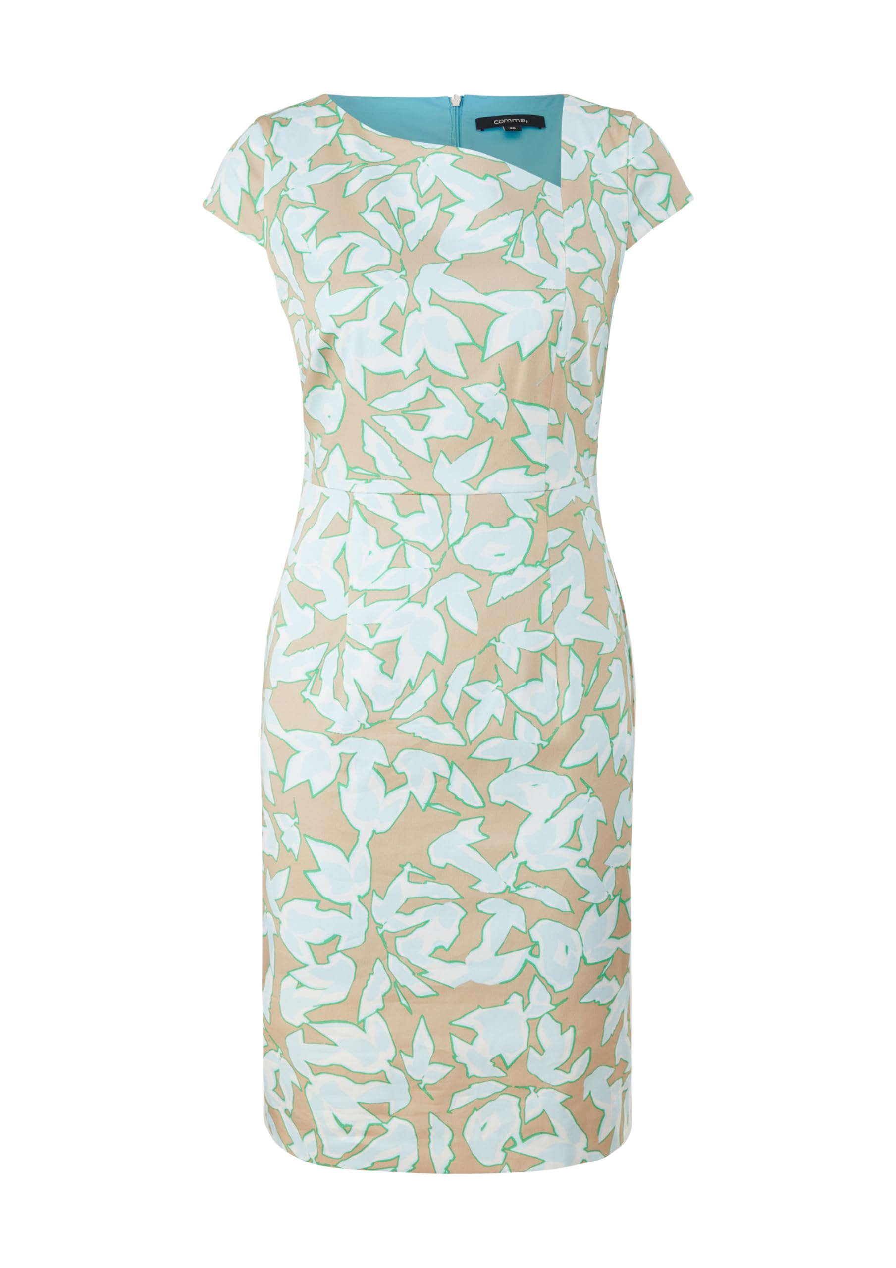 comma-kleid-baumwollsatin-damen-mehrfarbig-gr-34 image 4