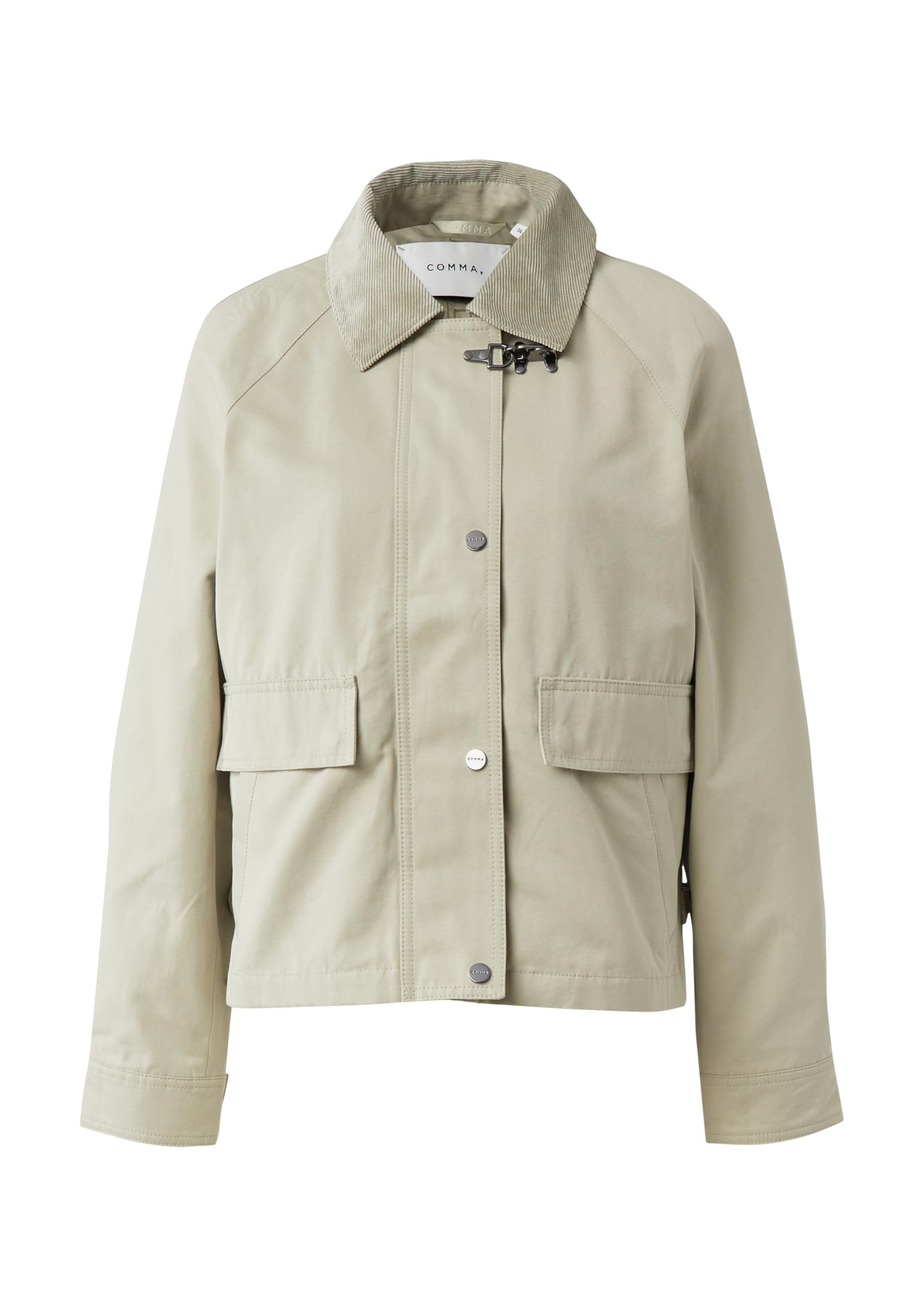 comma-jackets-kurze-baumwollmix-jacke-cord-kragen-twill image 4