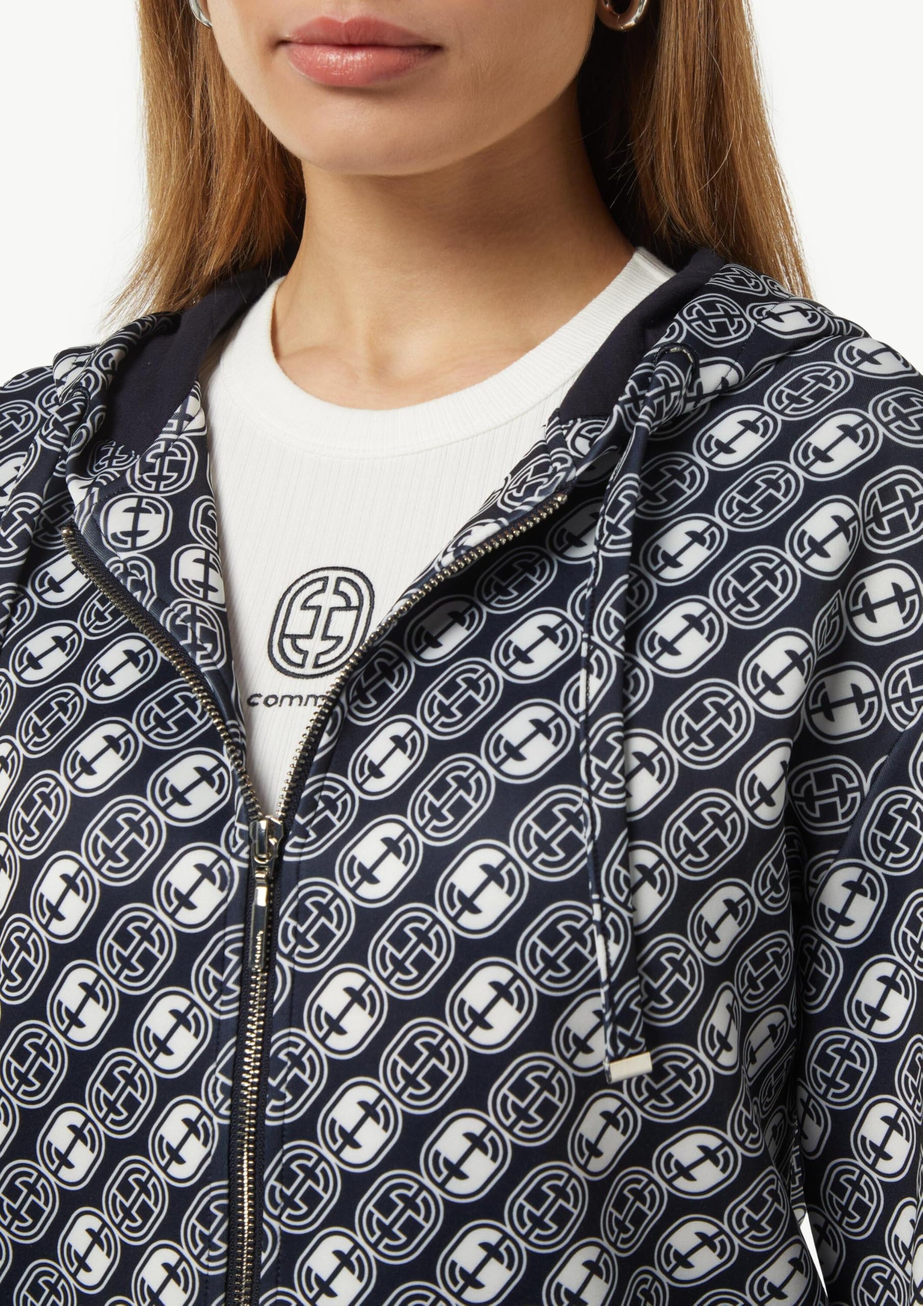 comma-jackets-sweat-jacke-kapuze-mit-icon-muster image 4