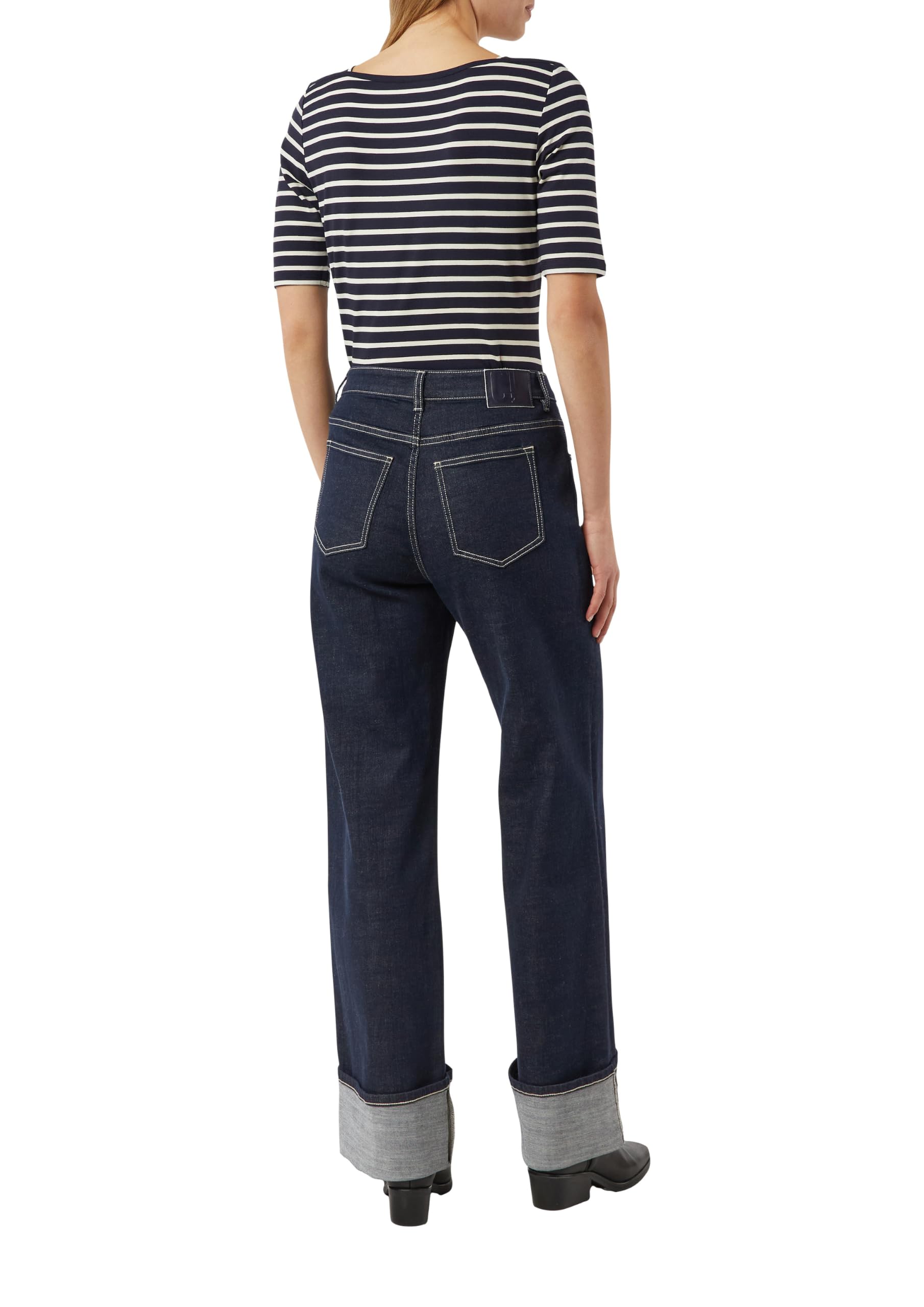 comma-streifenshirt-damen-slim-fit-viskose-gr-38 image 2