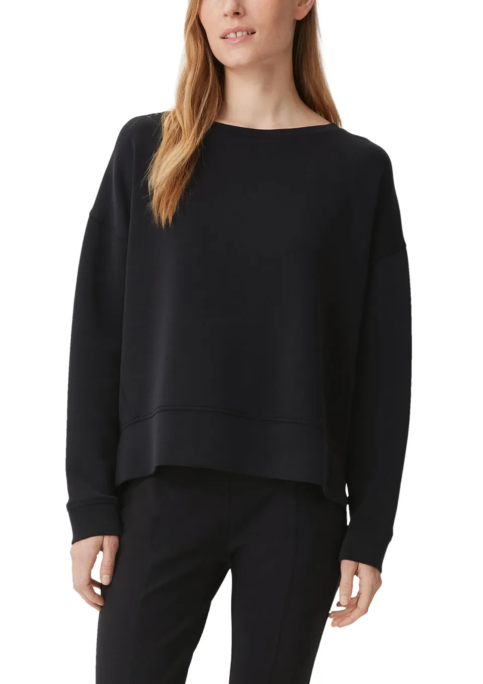 comma-langarmshirt-modalmix-jerseyshirt-schwarz image 1