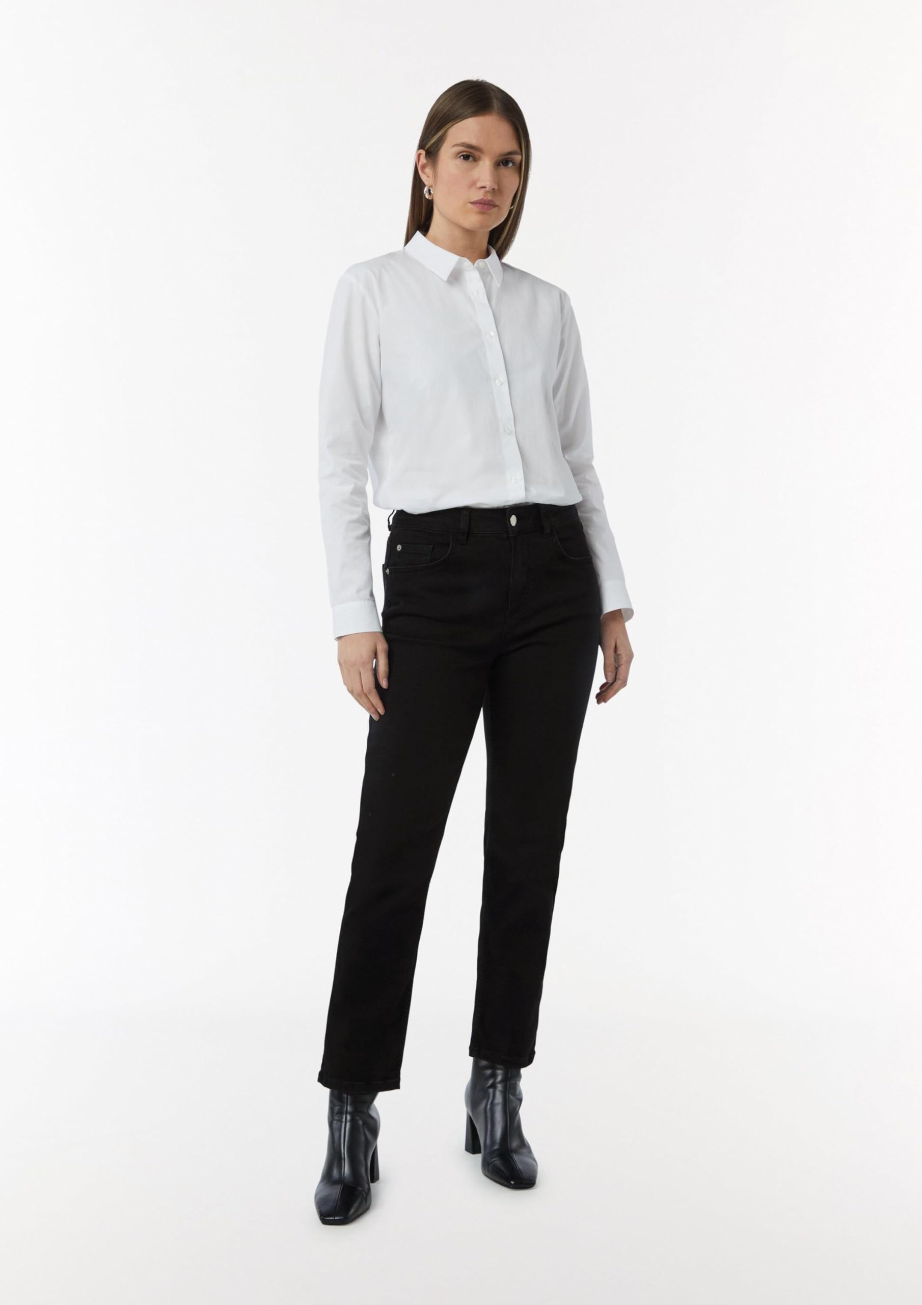 comma-jeans-ankle-jeans-flared-leg-schwarz image 6
