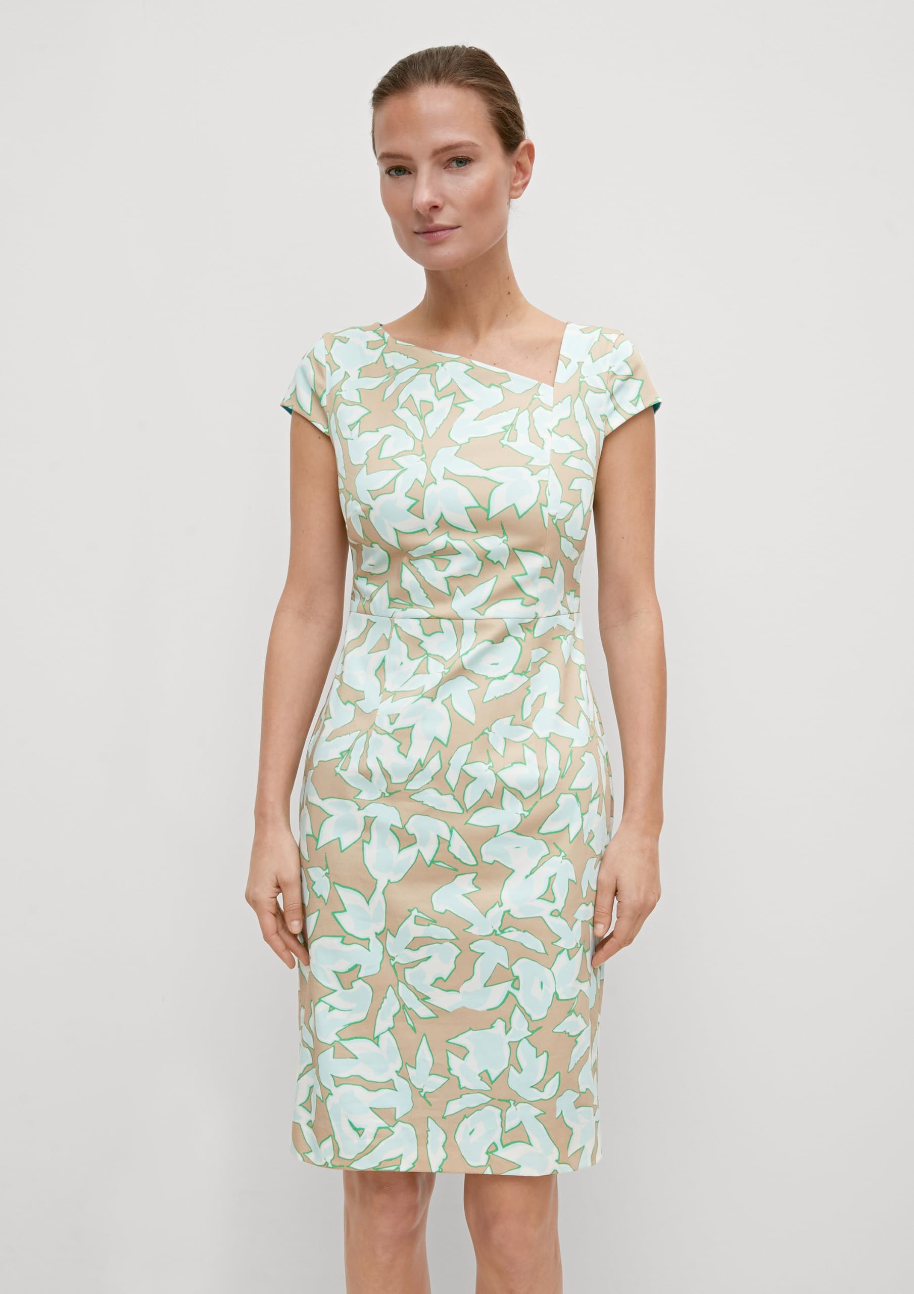 comma-kleid-baumwollsatin-damen-mehrfarbig-gr-34 image 6