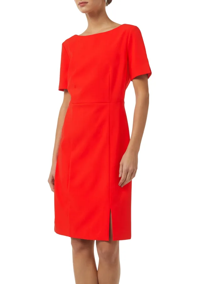 comma-dresses-kleid-2157989-bateau-ausschnitt-rot-3076 image 1