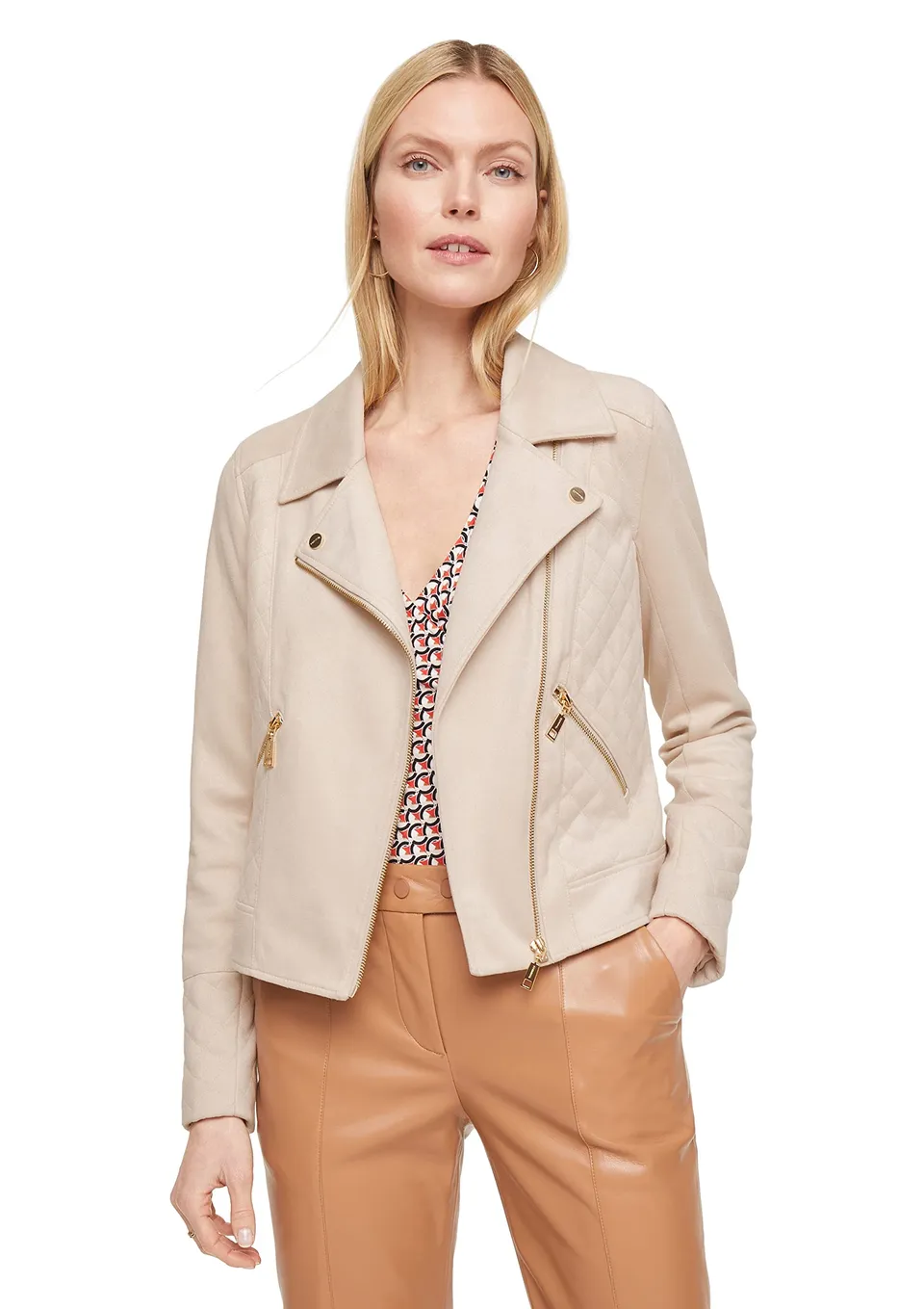 comma-jackets-damen-jacke-veloursleder-sand image 1