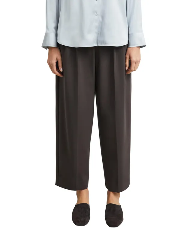 comma-hose-wide-leg-nadelstreifen-damen-braun-g-rtel image 1