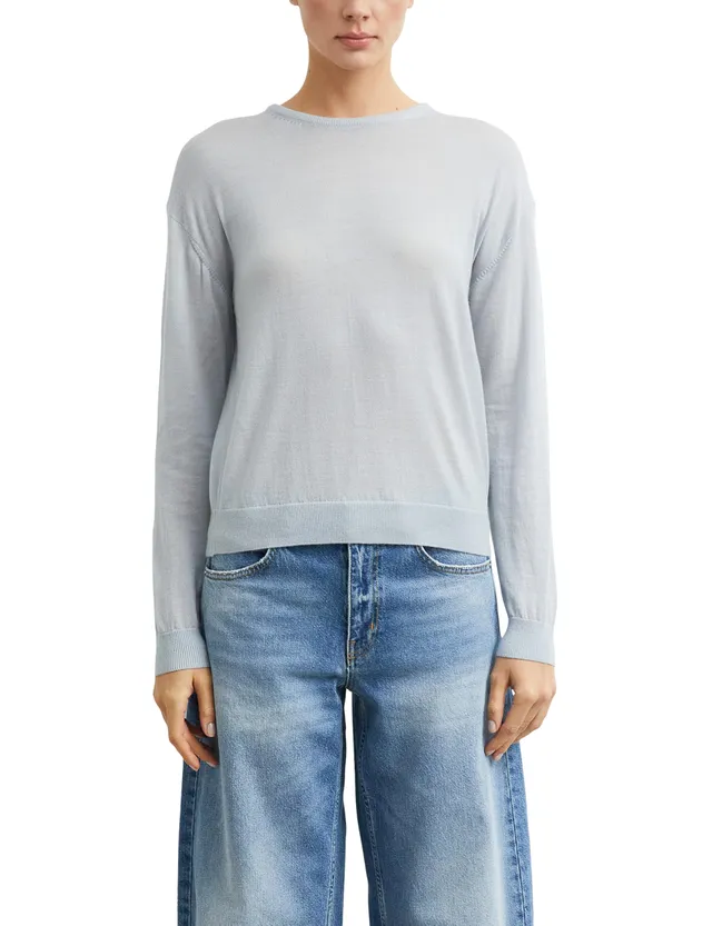 comma-damen-strickpullover-merino-feinstrick-gr-32-grau image 1
