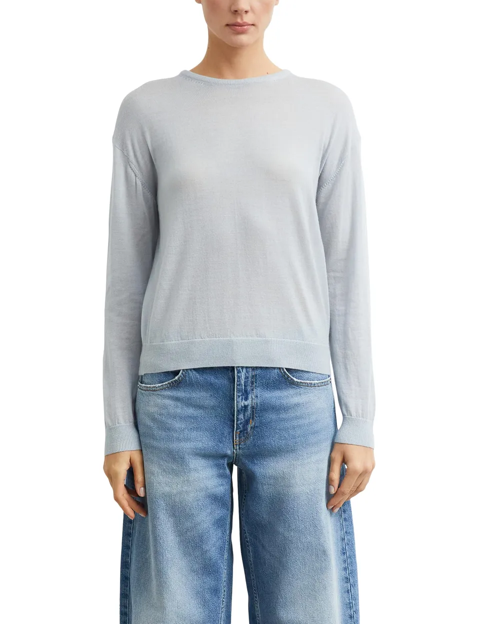 comma-damen-strickpullover-merino-feinstrick-gr-32-grau image 1