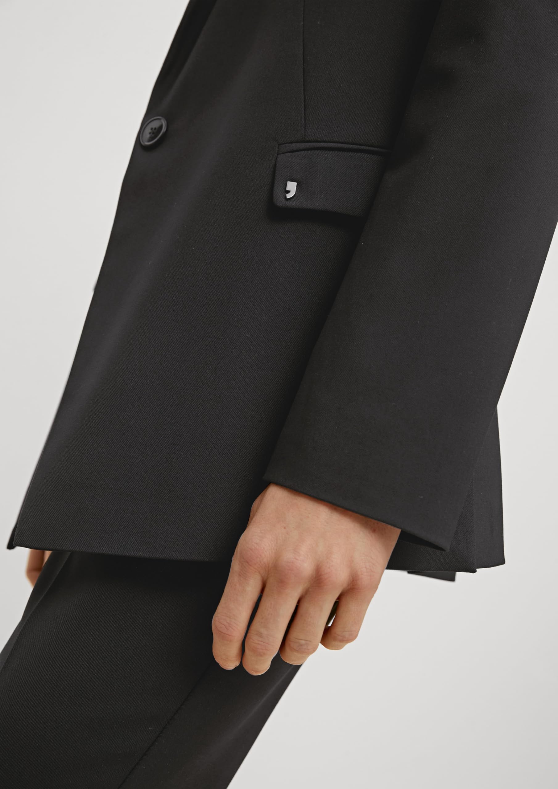 comma-blazers-2128345-blazer-gr-38-schwarz-knopfleiste image 5