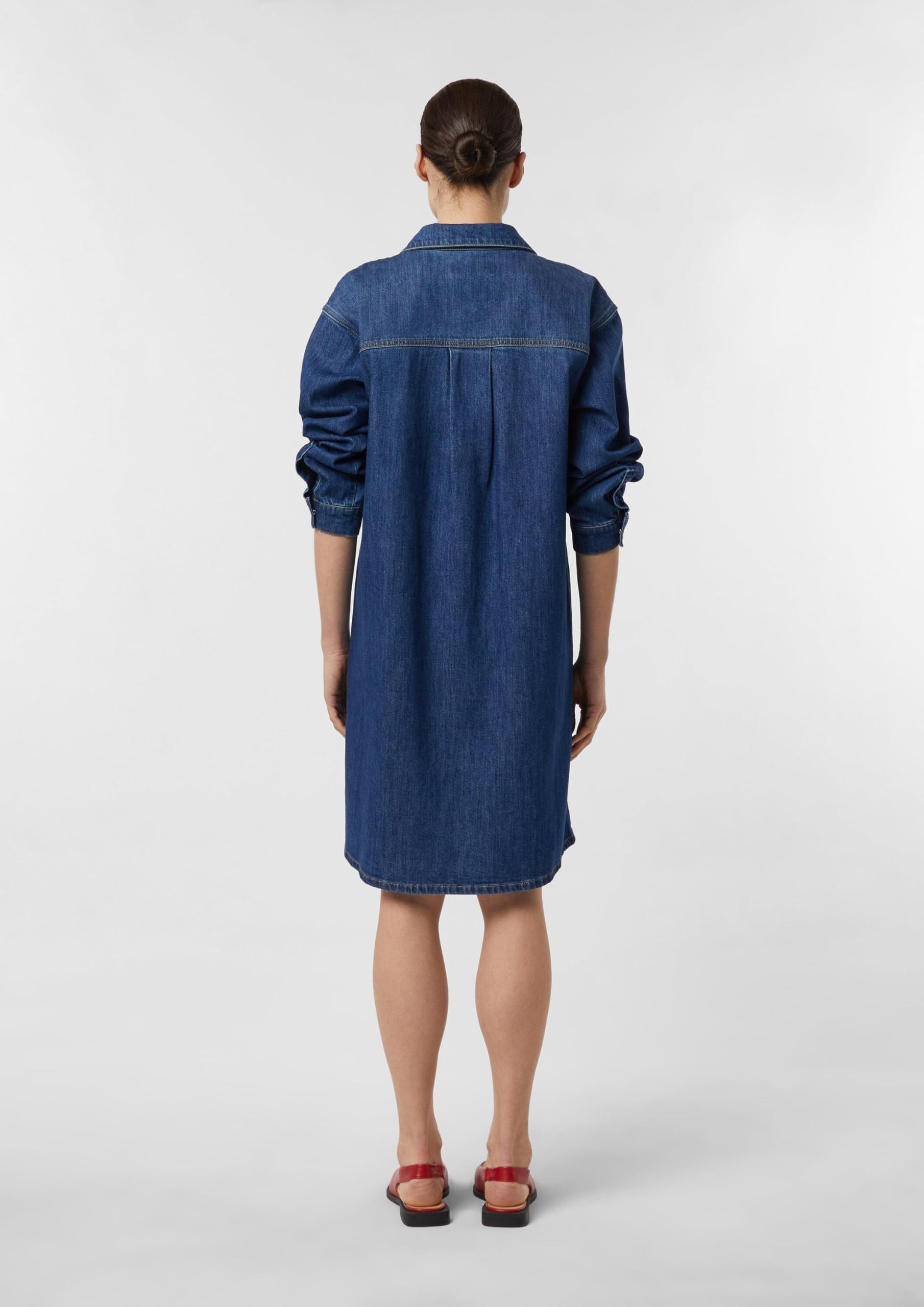 comma-kleid-damen-denim-hemdblusenkleid-gr-34 image 8