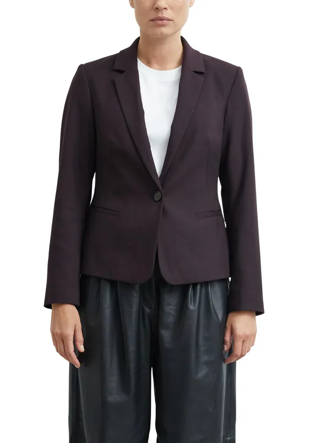 comma-blazer-damen-48-aubergine-antailliert-reverskragen image 1