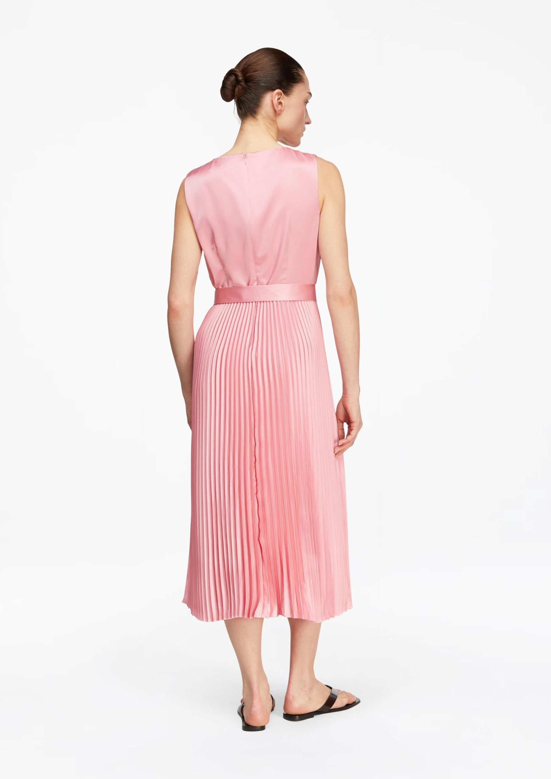 comma-satinkleid-mit-pliss-e-rock-kleid-gr-38-rmellos image 7