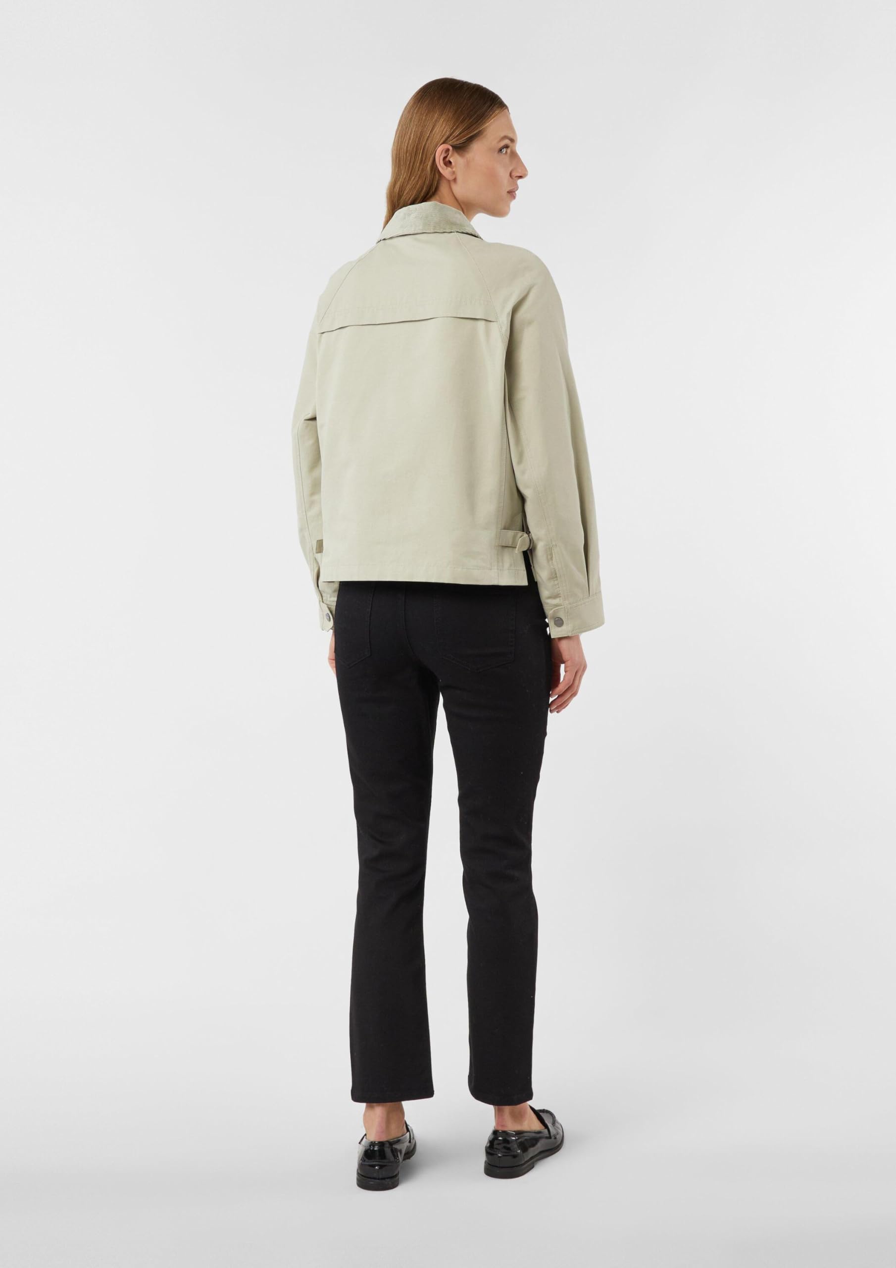 comma-jackets-kurze-baumwollmix-jacke-cord-kragen-twill image 8