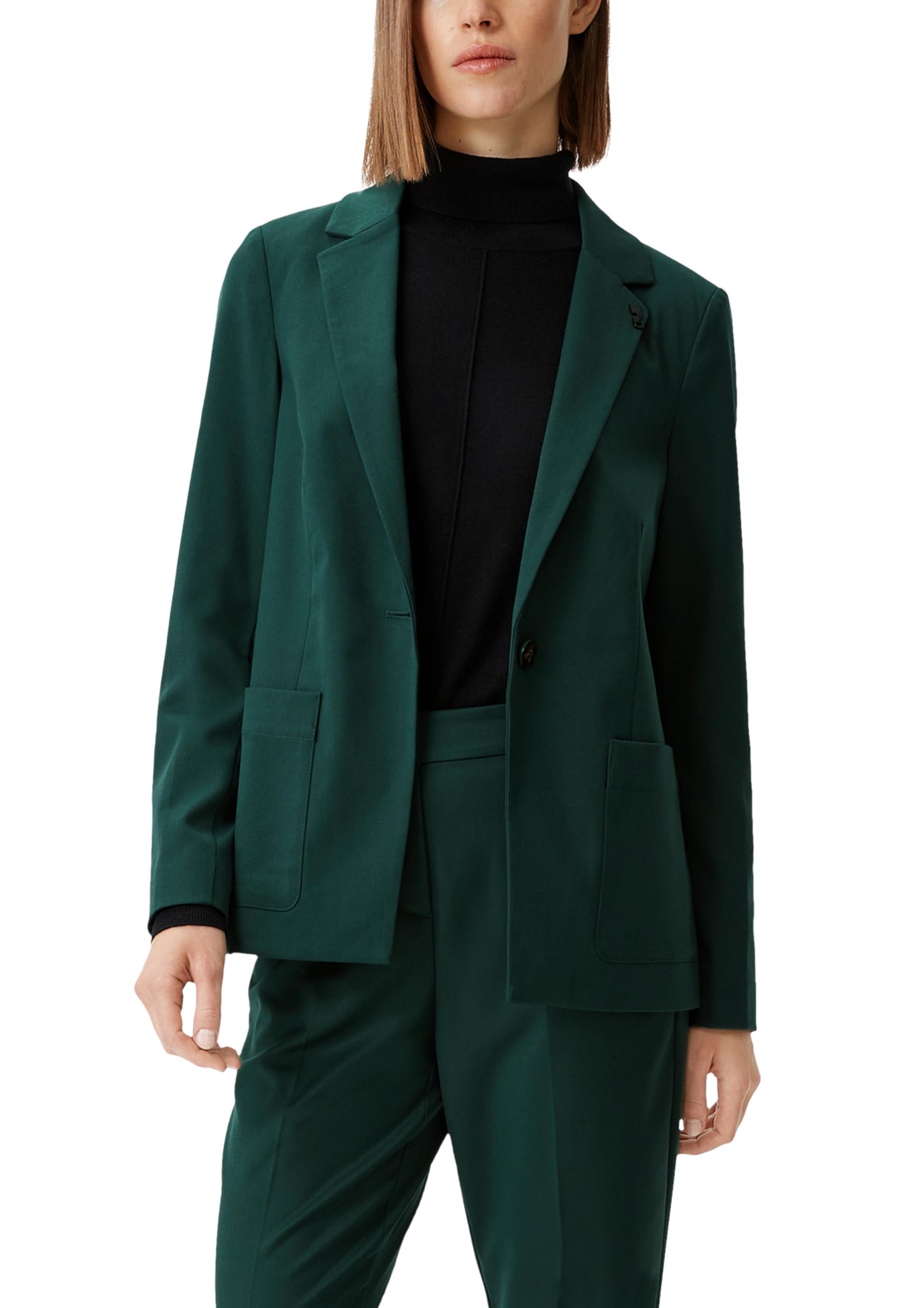 comma-taillierter-blazer-twill-stretch-damen image 1