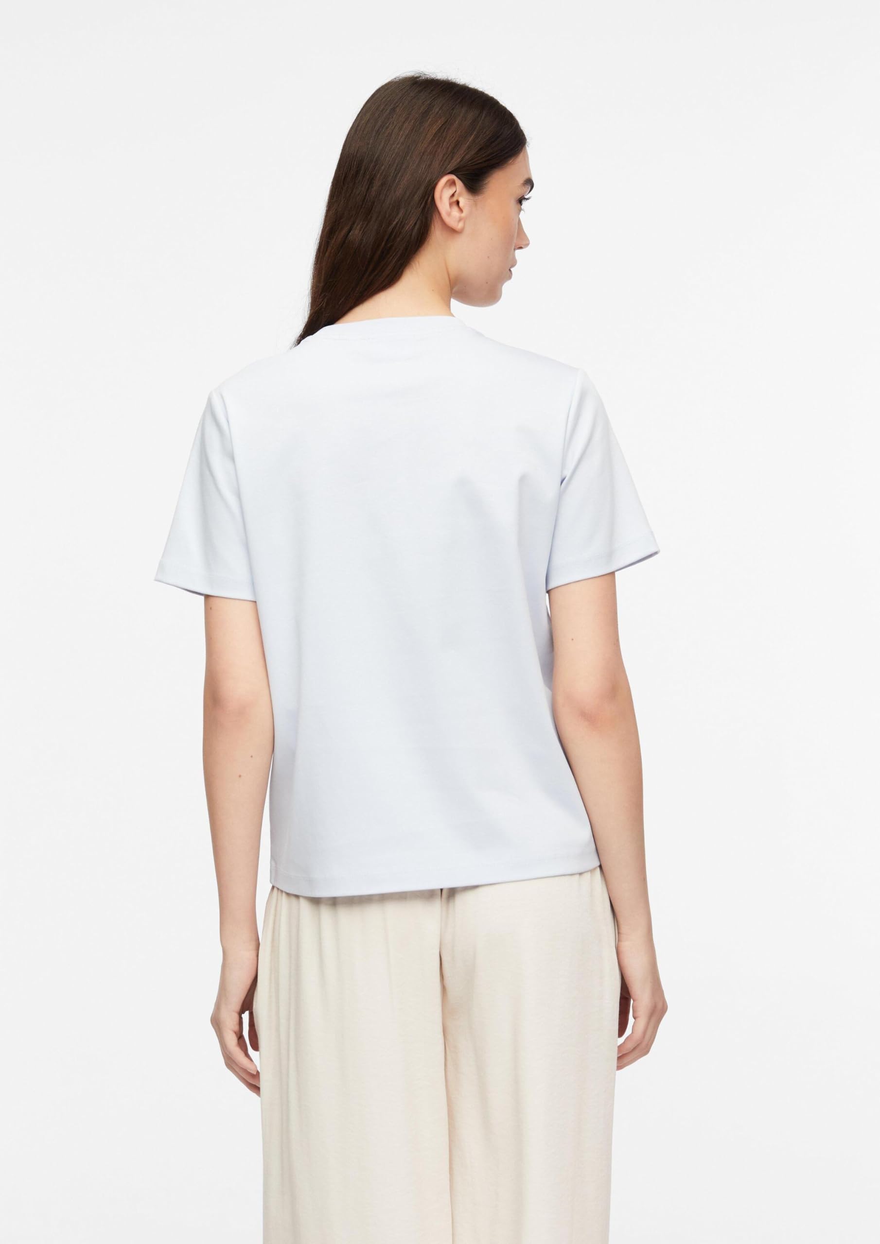 comma-basic-t-shirt-damen-top-baumwolle-uni image 7