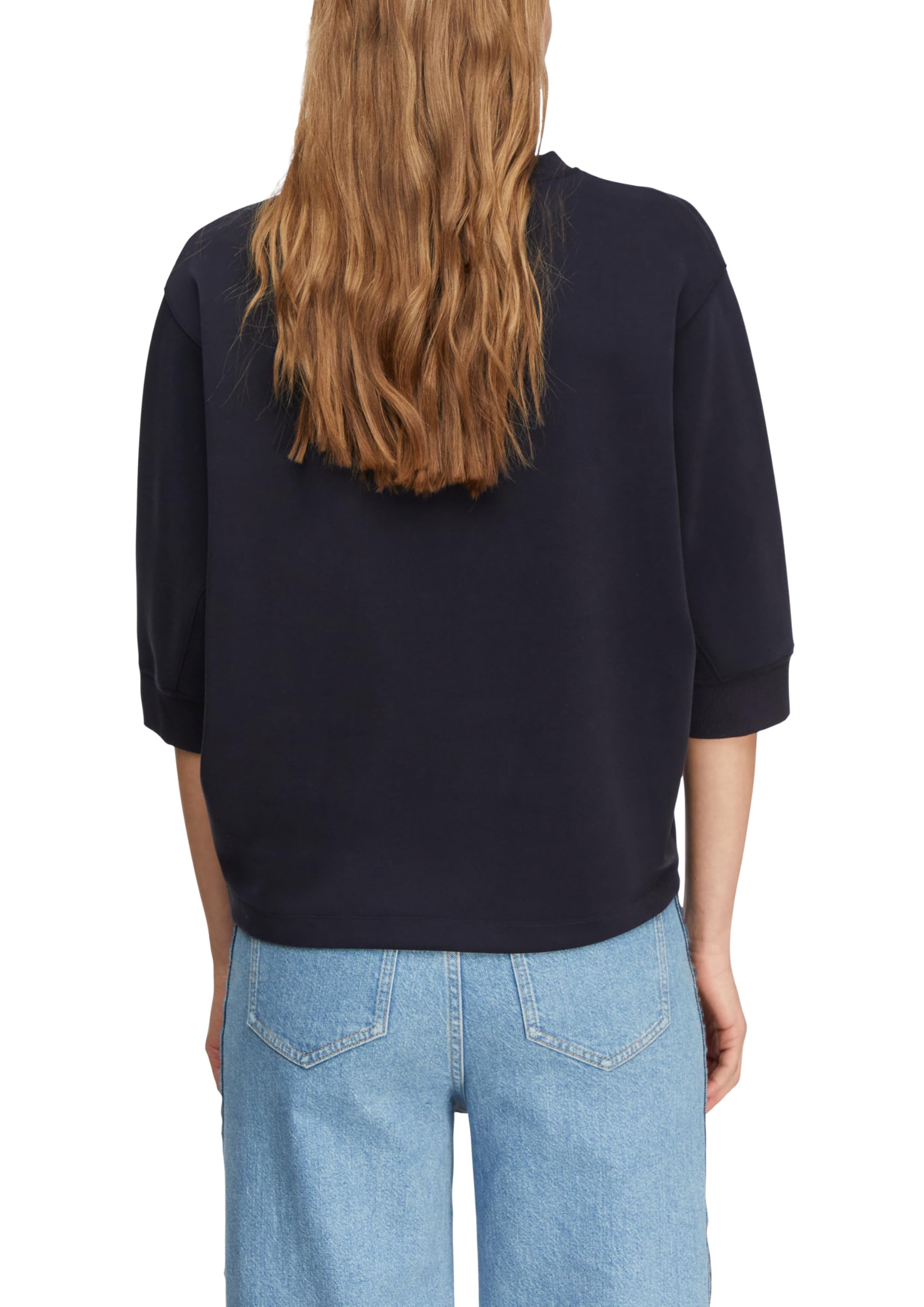 comma-sweatshirt-damen-langarm-baumwolle-uni image 2