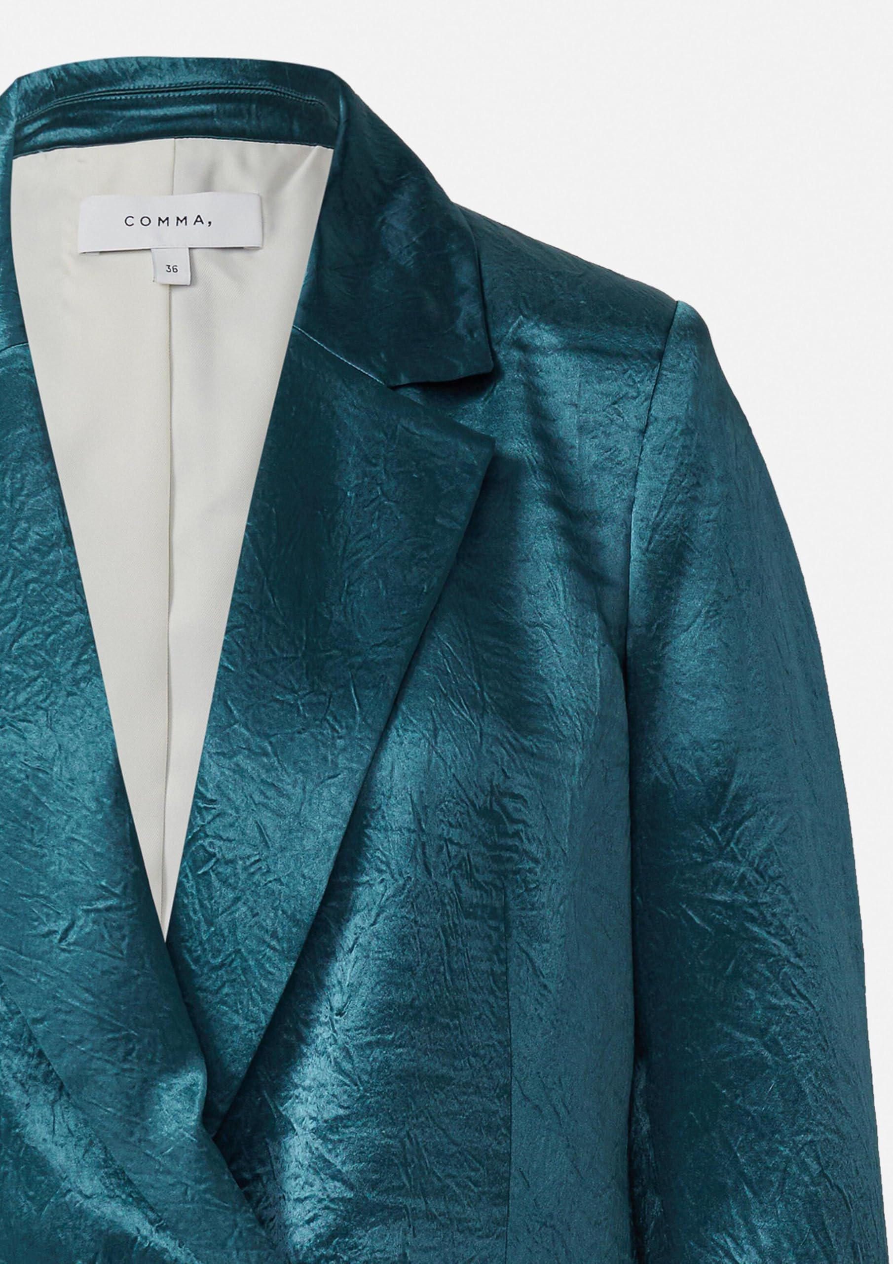 comma-blazer-crinkle-satin-tailliert-loose-fit image 7