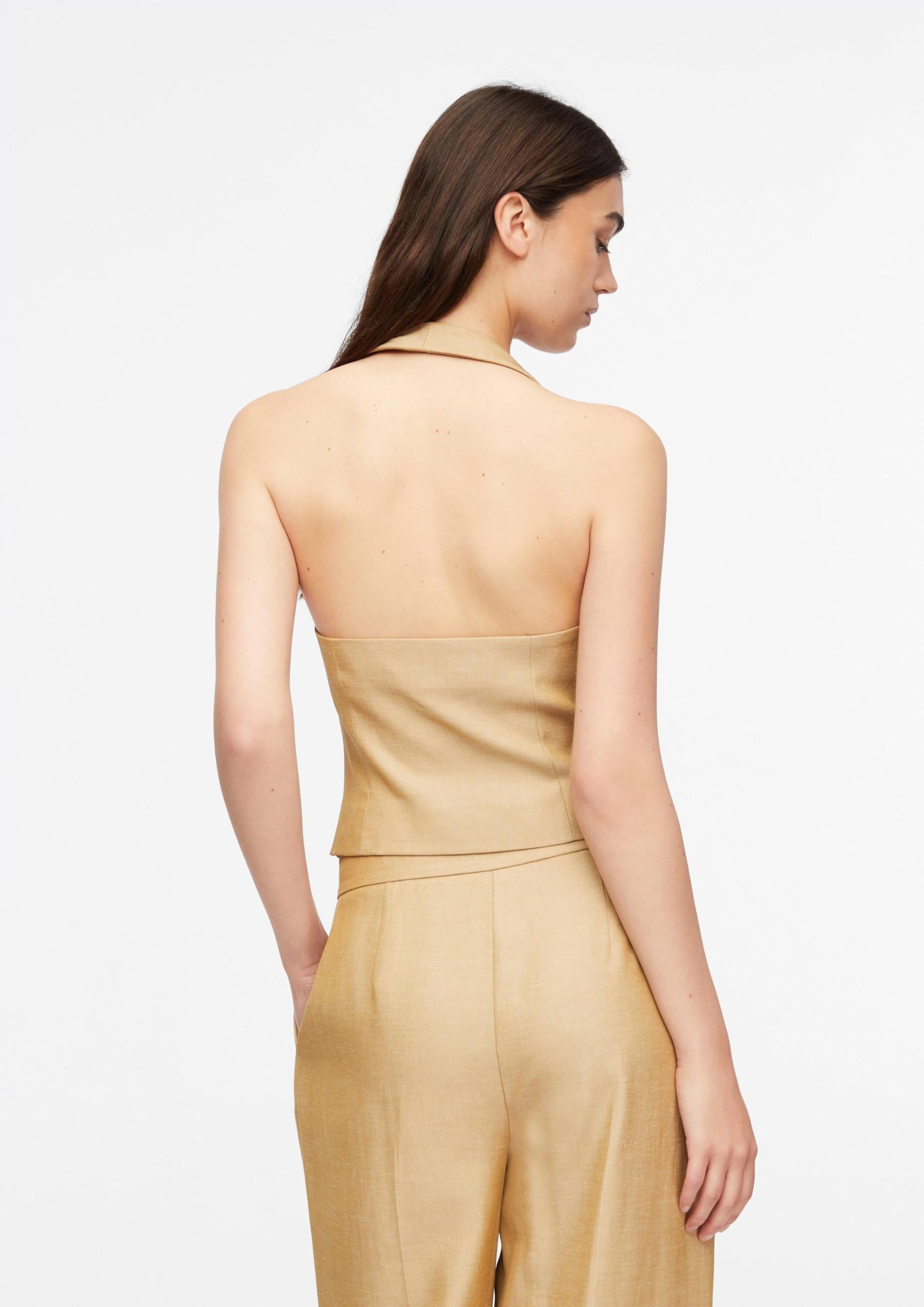 comma-indoor-weste-neckholder-leinenmix-gr-e-36-sandstein image 7