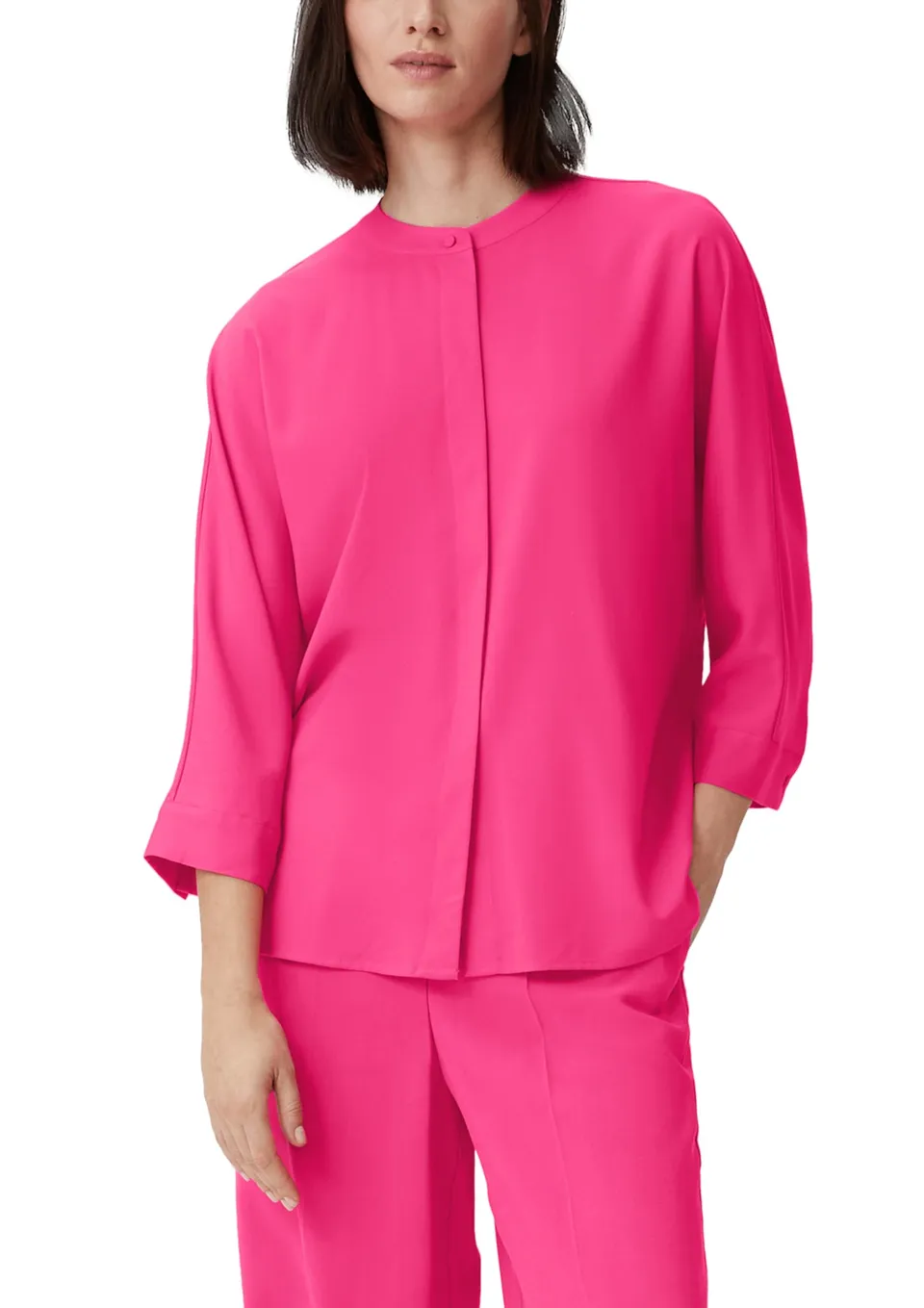 comma-bluse-pink-4462-damen-twill-business image 1