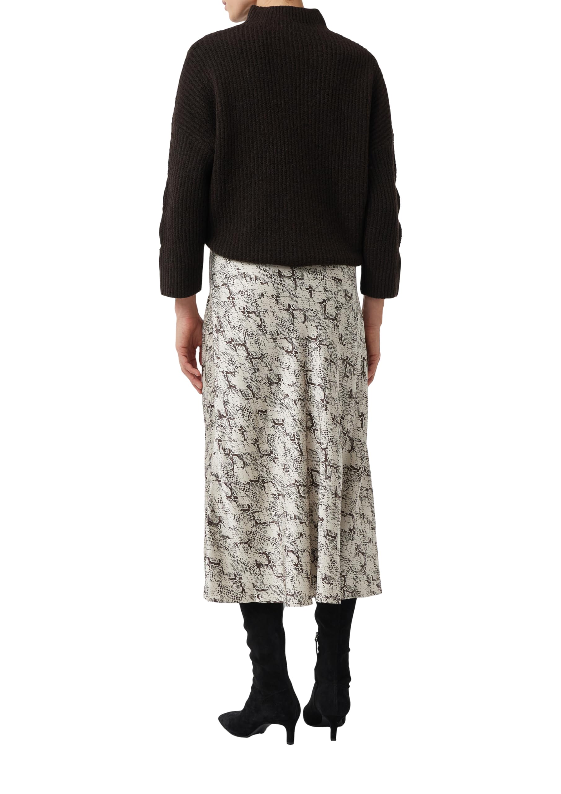 comma-satin-rock-midi-all-over-print-viskose-a-linie image 2