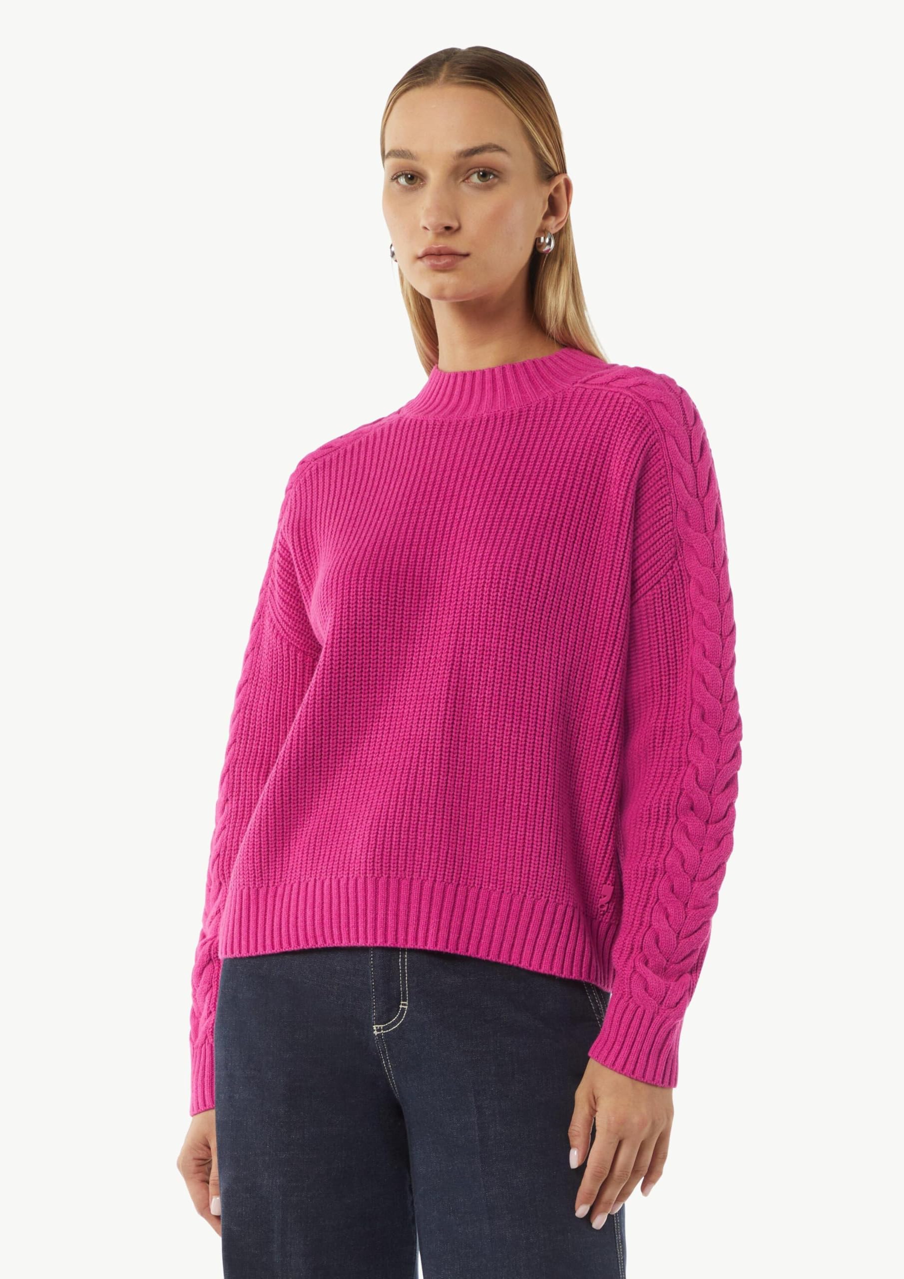 comma-strickpullover-gr-m-zopfmuster-rmel-rosa image 5