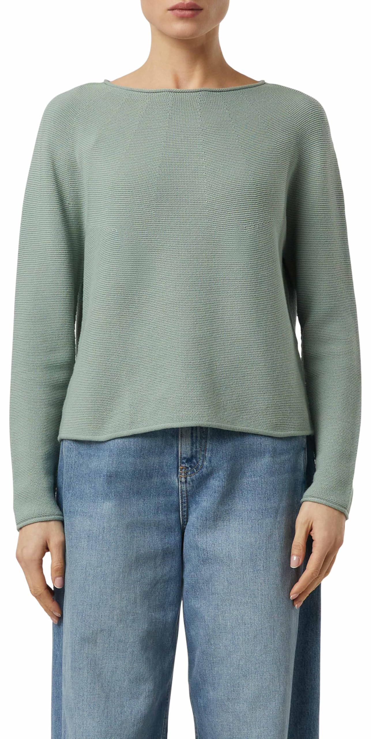 comma-strickpullover-damen-blau-relaxed-fit-strukturmuster image 3