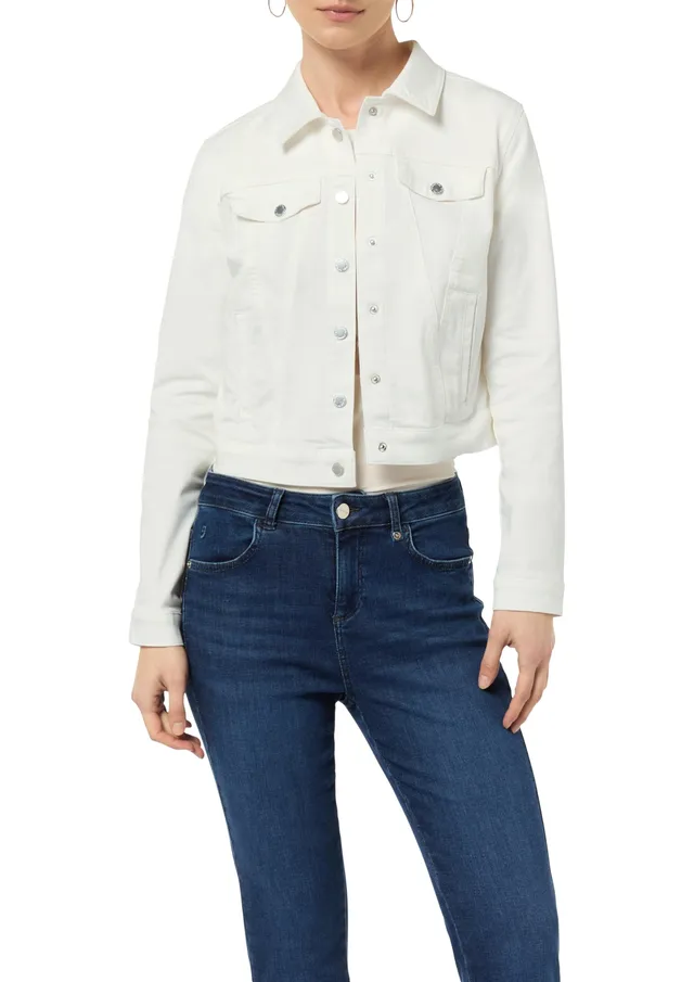 comma-cropped-jeansjacke-gr-e-36-baumwollmix image 1