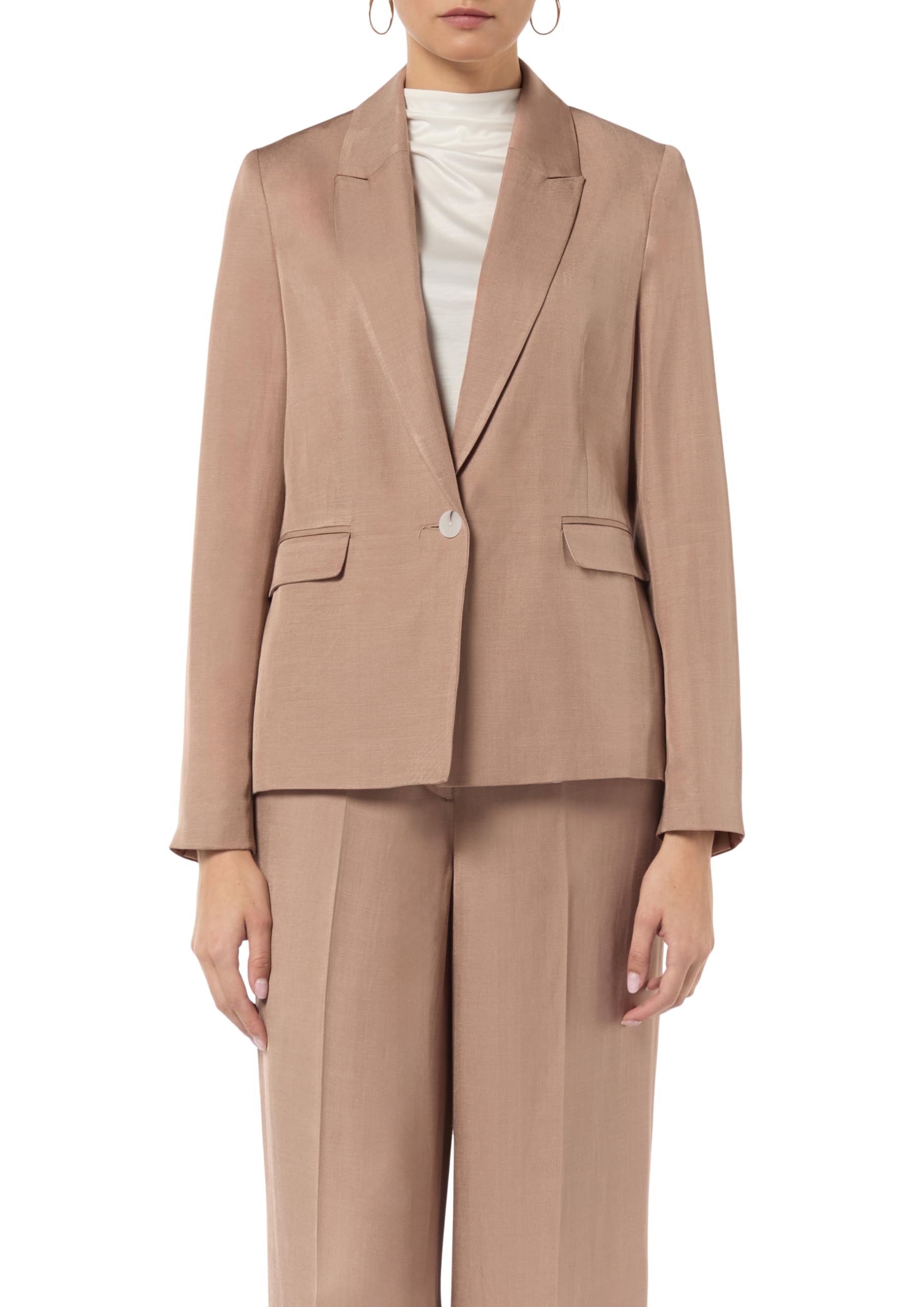 comma-blazer-leinenmix-hellbraun-gr-34-46 image 1