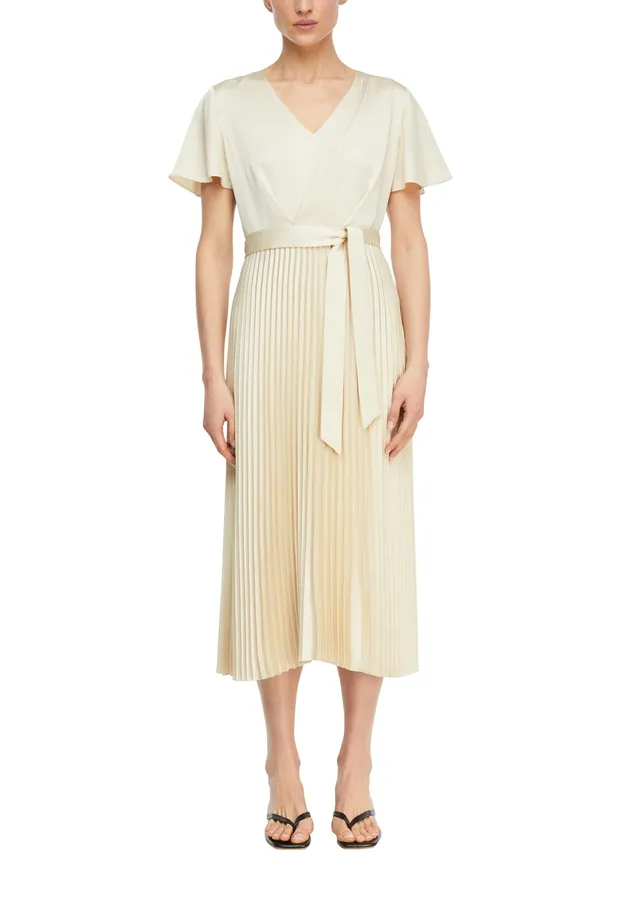 comma-dresses-satinkleid-plisseerock-gr-36-damenkleid image 1