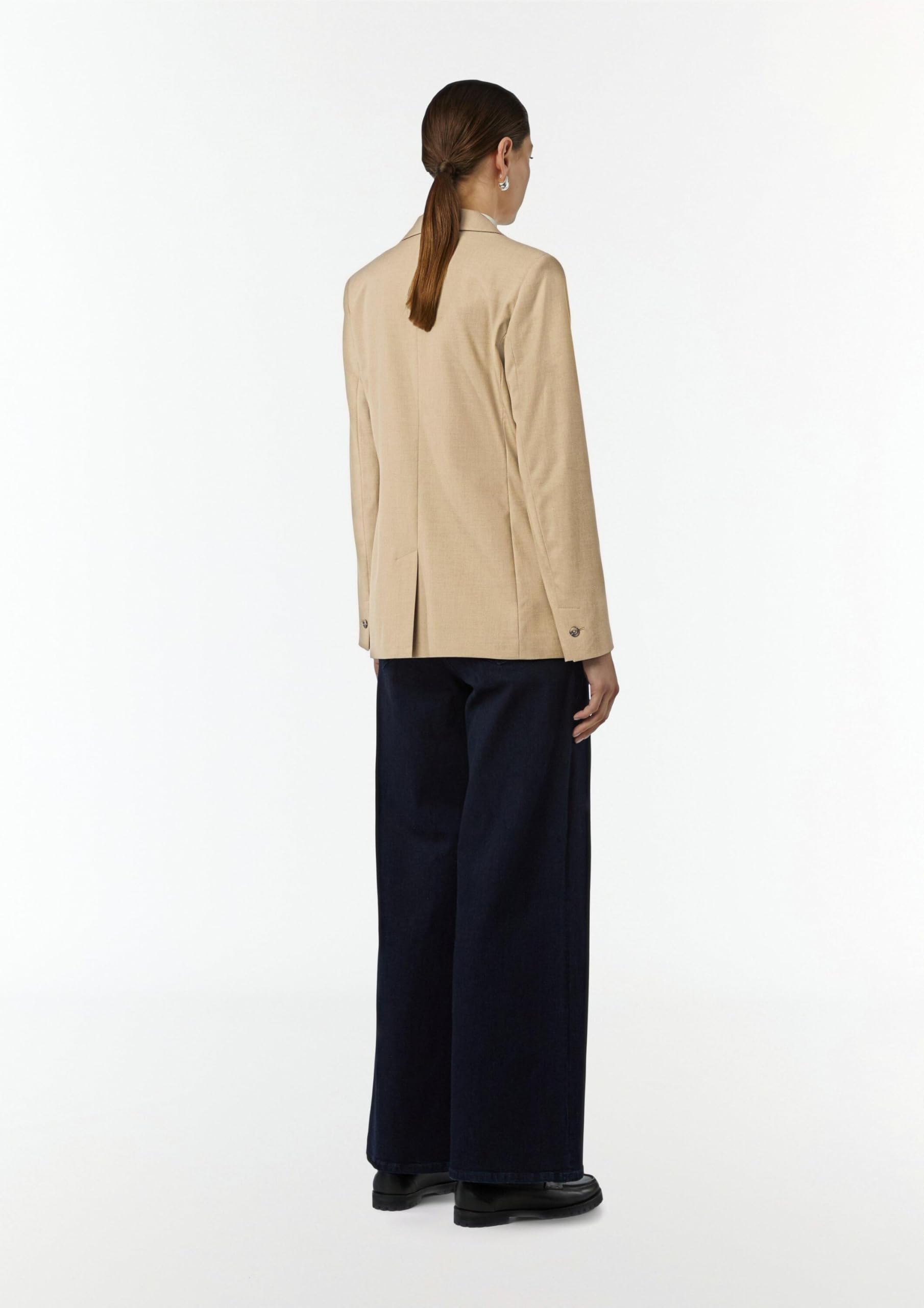 comma-blazer-taillierter-twill-blazer-damen-sandfarben-gr-42 image 8