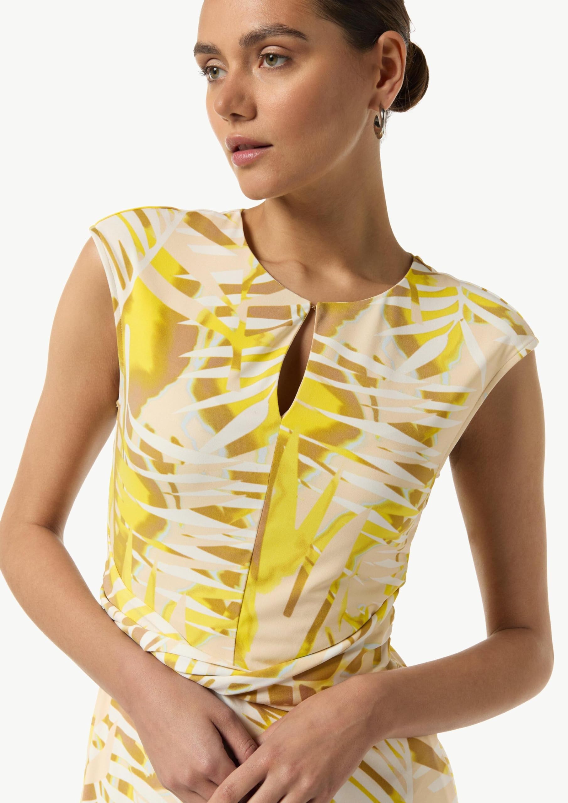 comma-midikleid-riegel-detail-allover-print-kleid-gr-44 image 4
