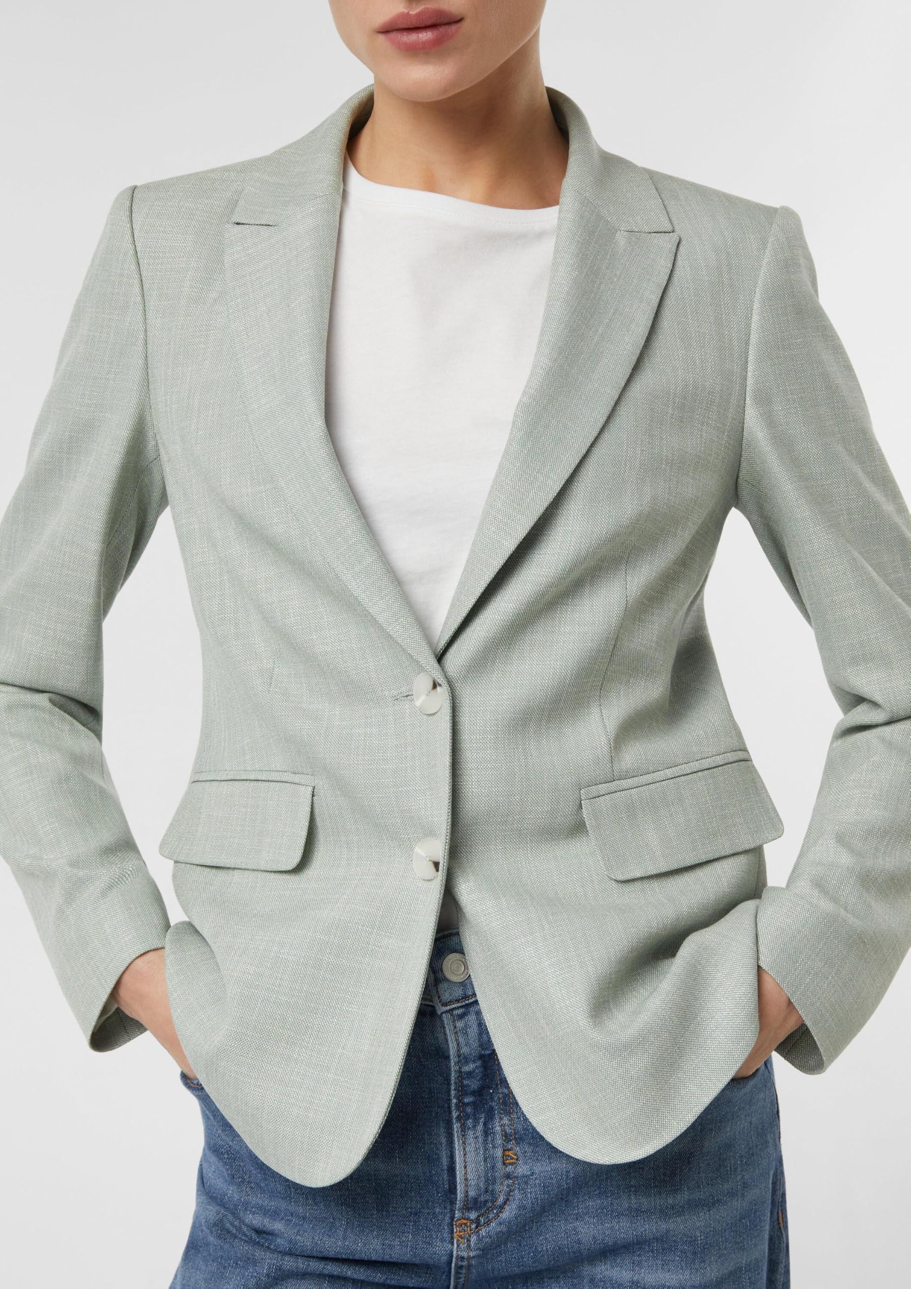 comma-blazer-tailliert-struktur-zwei-knopf-elegant image 4