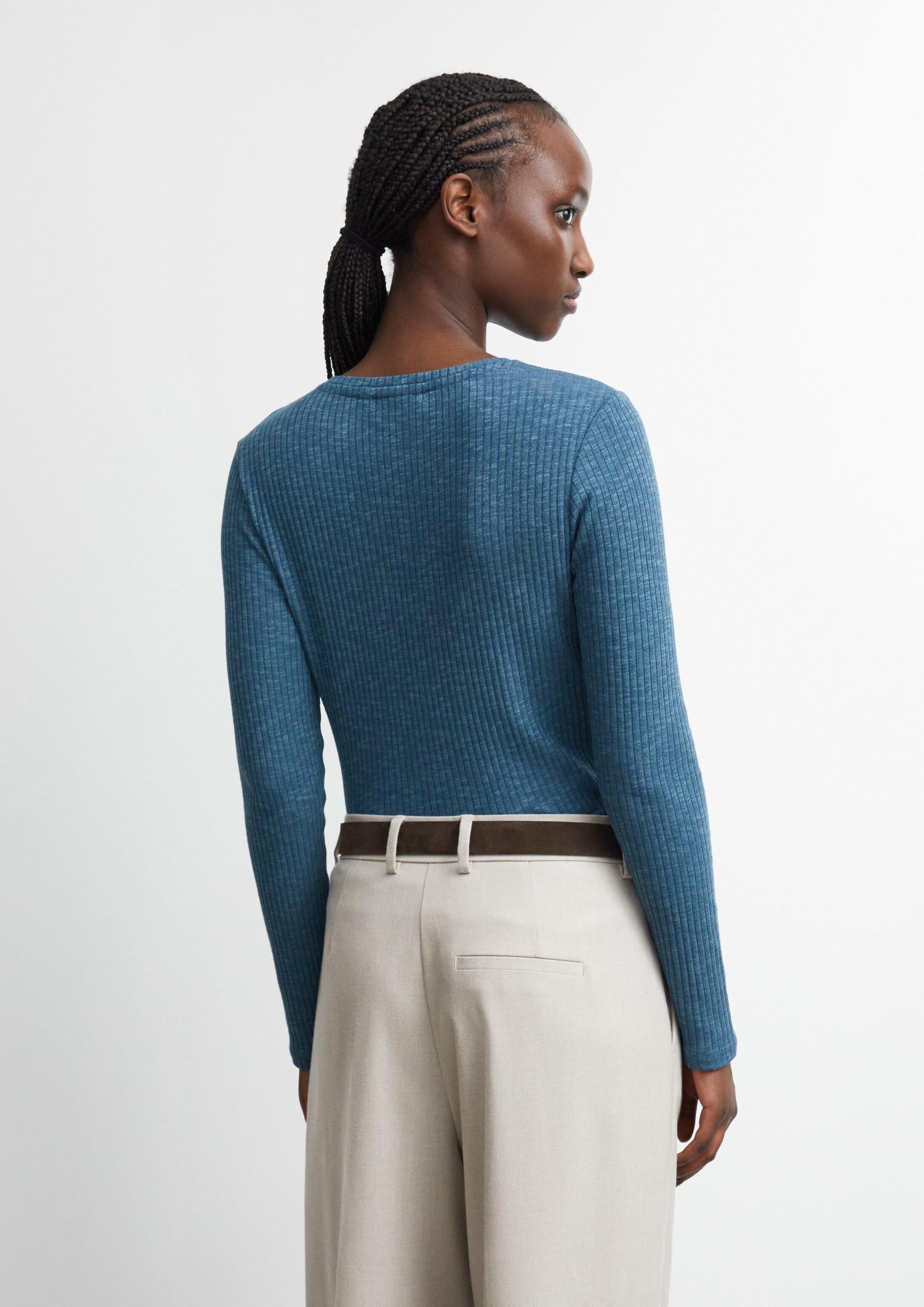 comma-shirt-2184584-damen-longsleeve-gr-42-rundhals-ripp image 7