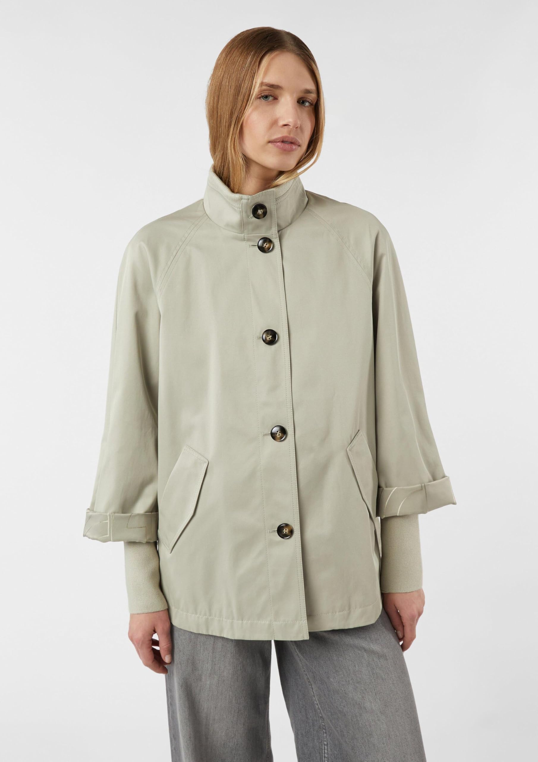 comma-jackets-cape-jacke-damen-beige-xs-relaxed-fit image 3