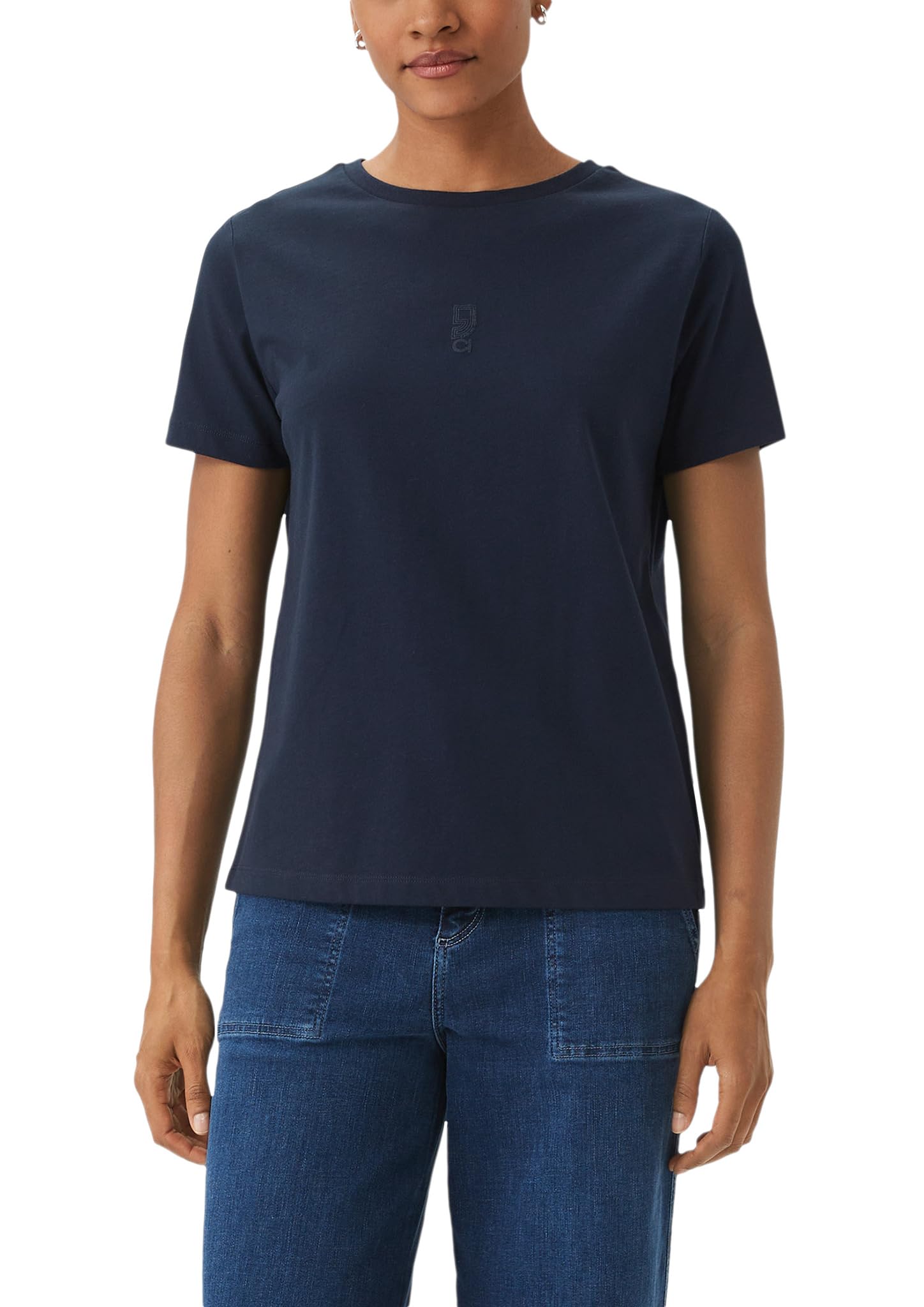 comma-t-shirt-mit-frontprint-hellblau image 7