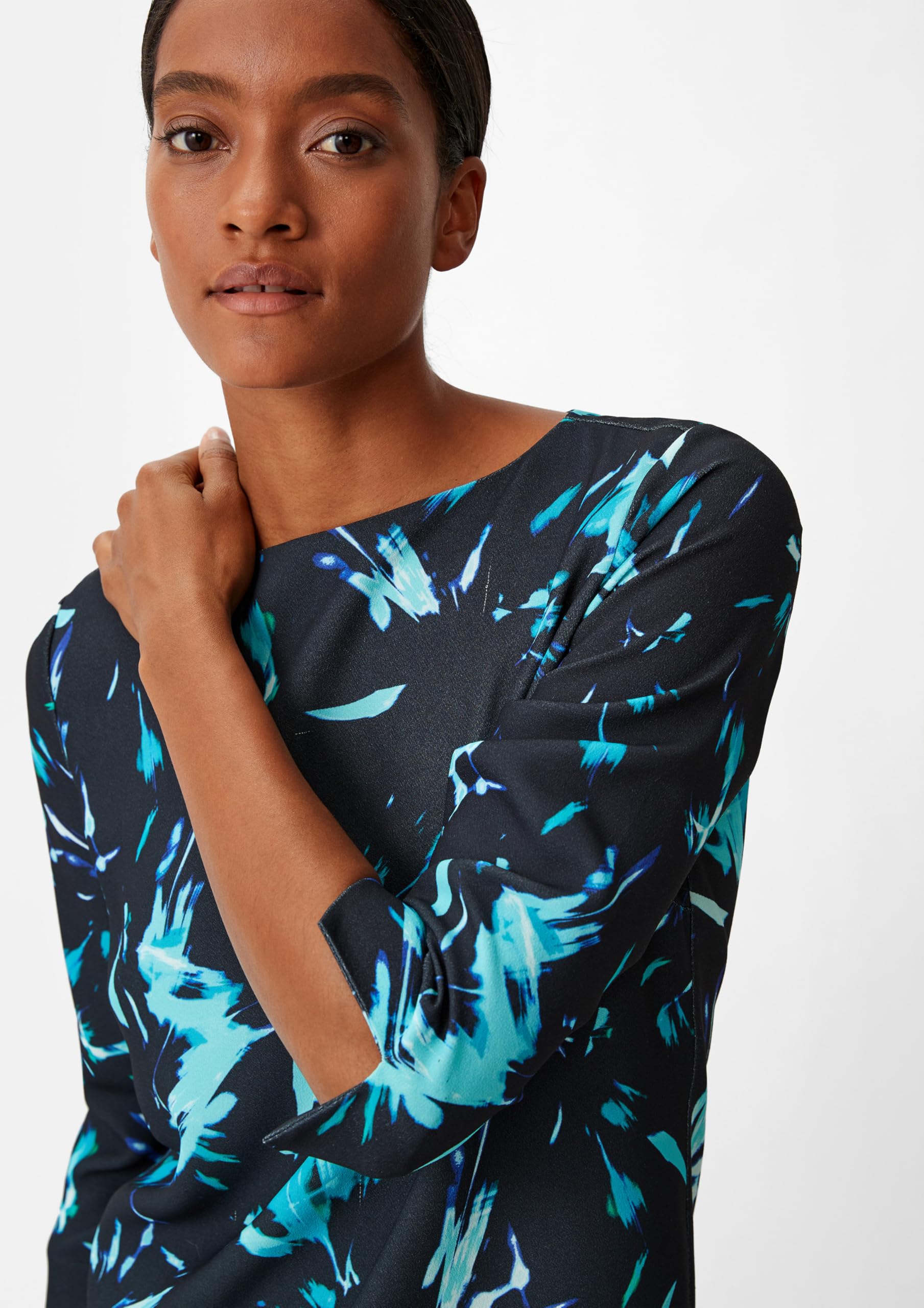 comma-cr-pe-kleid-gr-38-3-4-arm-relaxed-fit-print image 4