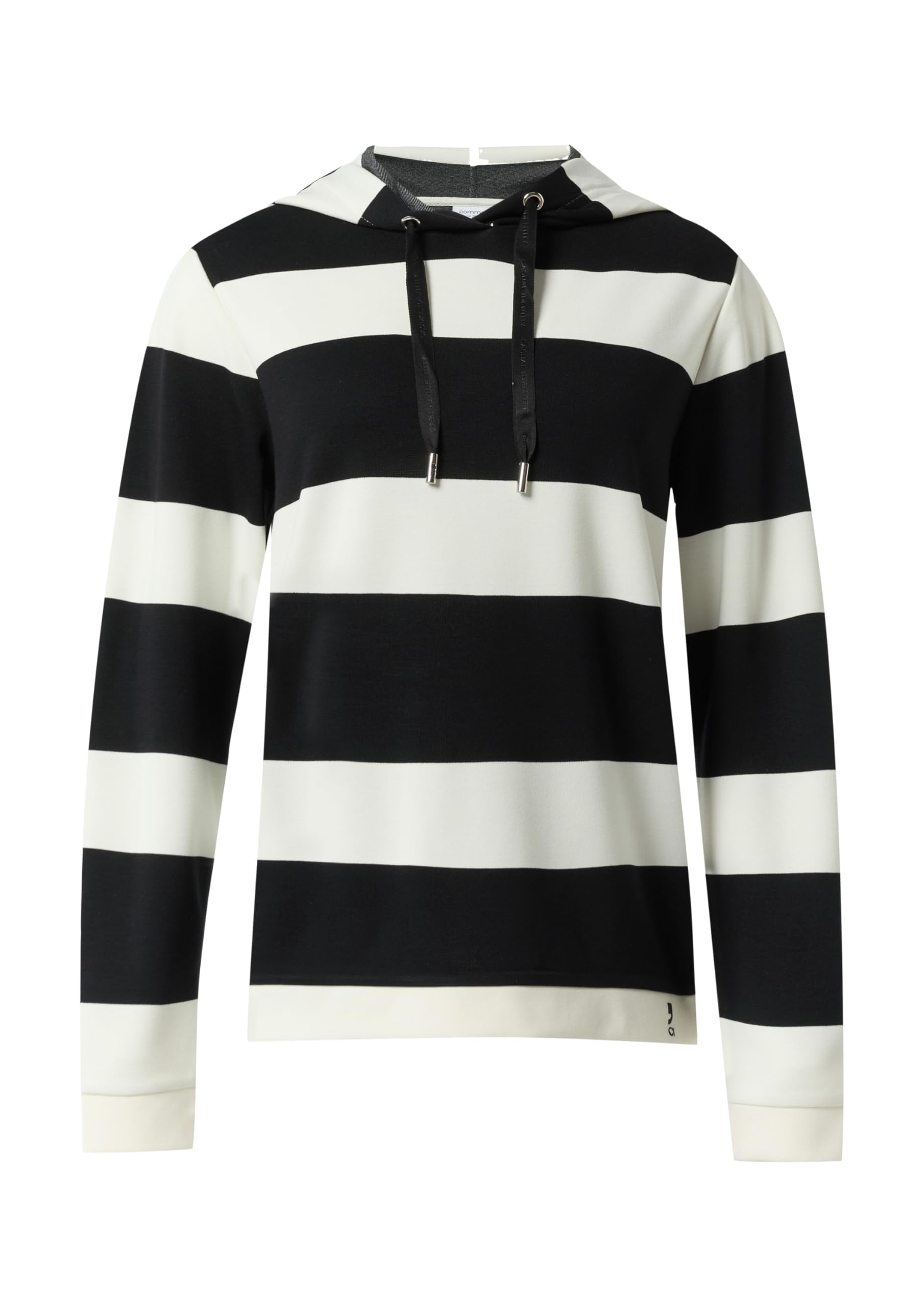 comma-sweatshirt-hoodie-damen-schwarz-blockstreifen-34 image 3